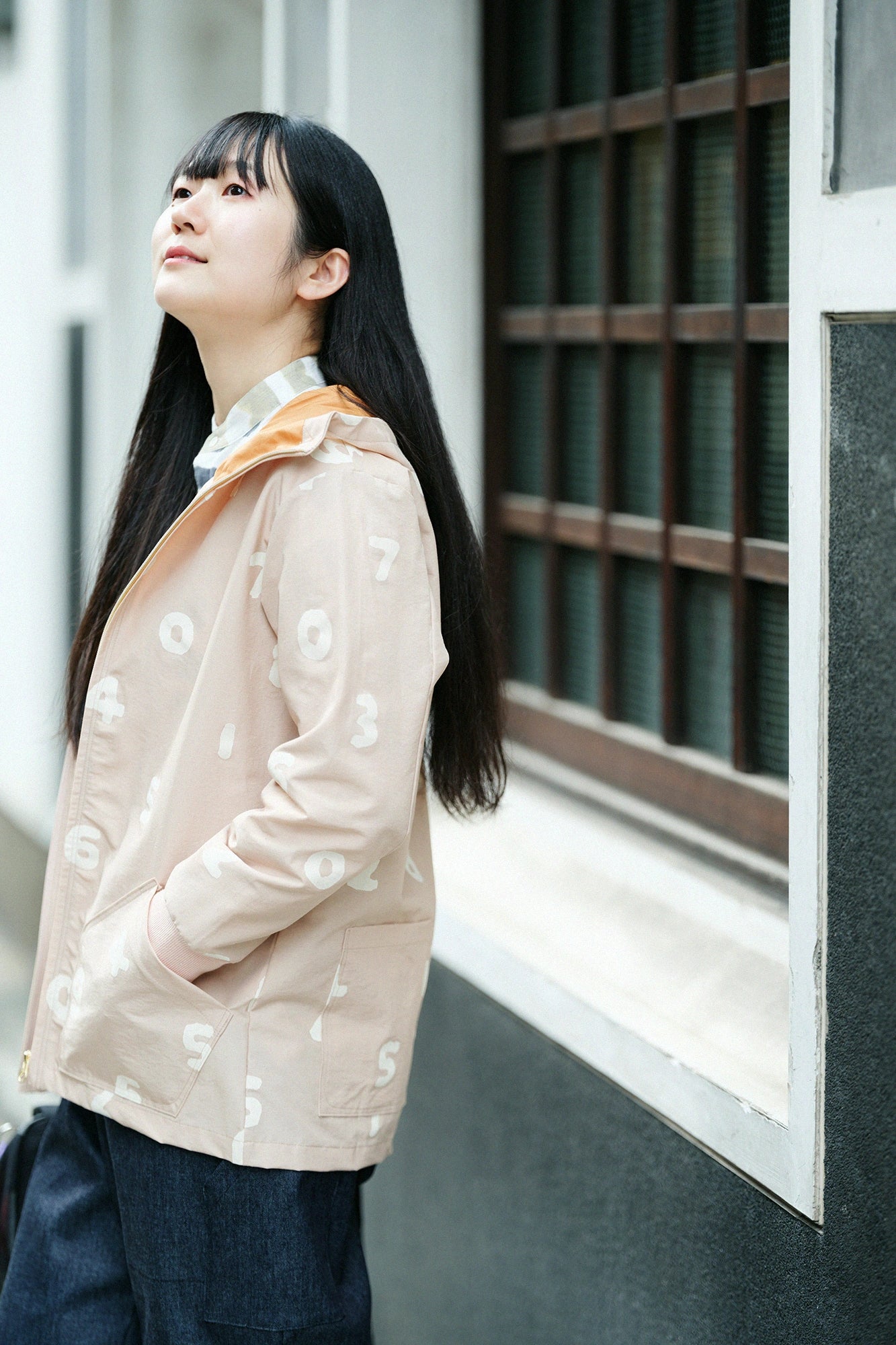 [Versand voraussichtlich um den 10. März] BIKE-Parka aus Baumwoll-Nylonstoff/SO-SU-U Asche stieg auf