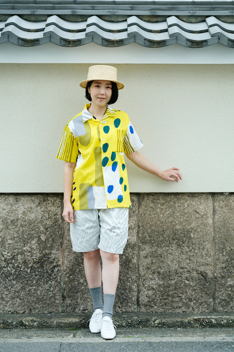 mamekurogouchi ミンサー織 オープンカラーシャツ 今回個人オーダーしていたMame Kurogouchiのミンサー織から着想を得た