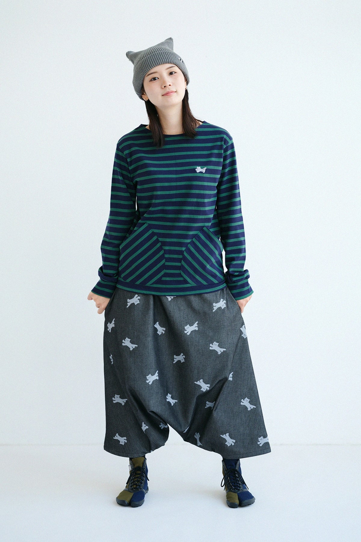 '身長：'162cm,'着用サイズ：'L
