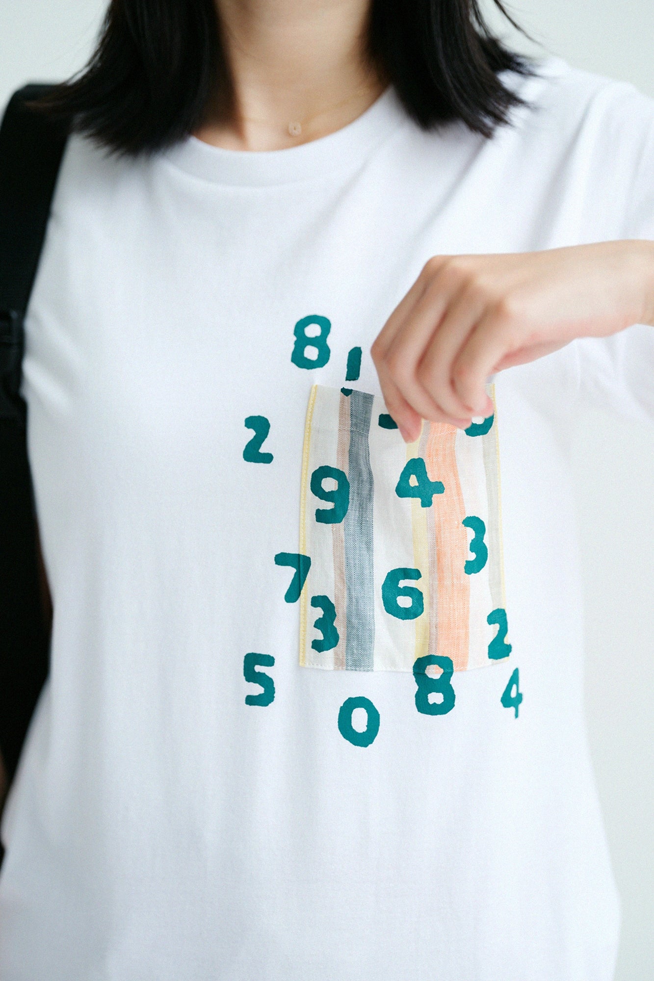 【Ships ard. 6/30】Short Sleeve Pocket T-shirt[5.0]／White×SO-SU-U Kon