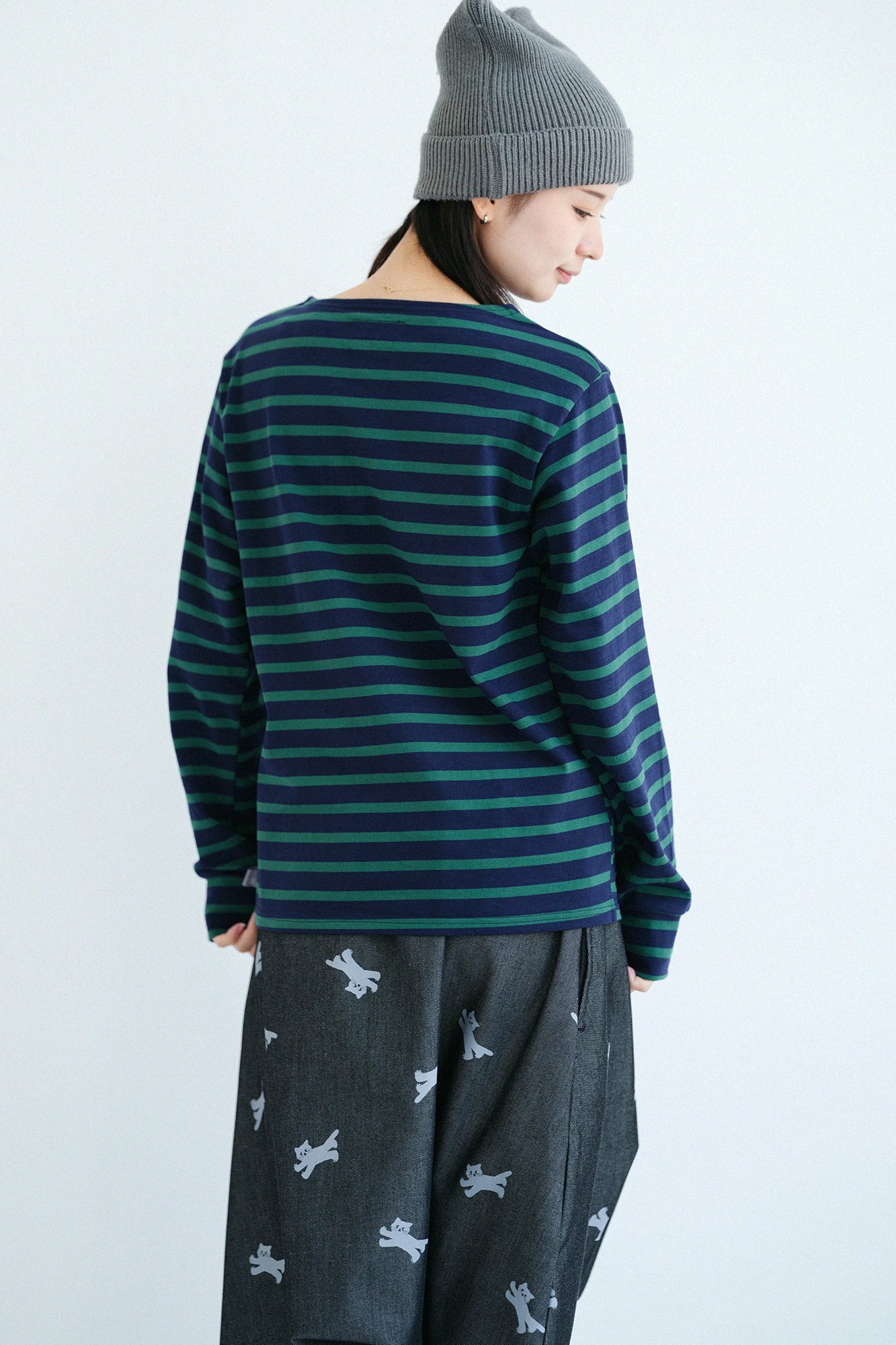 '身長：'162cm,'着用サイズ：'S,'※洗濯後寸法のものを着用'