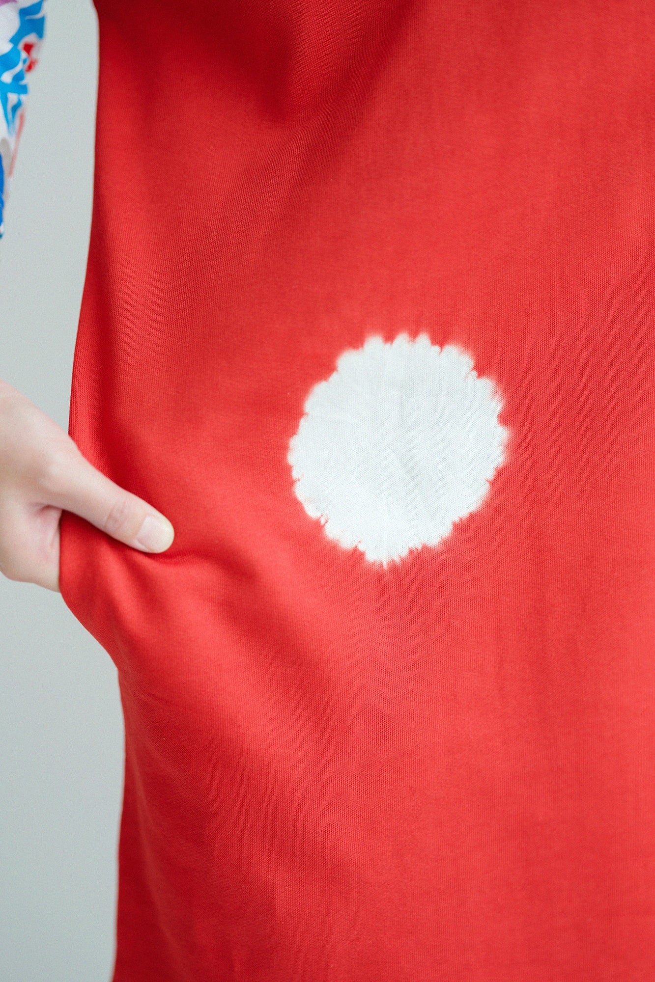 [Versand voraussichtlich um den 3. März] Kinkiyo Shibori, feines Fleece, rechteckiges Gewand, Schulterlinie/große Tupfen, Hiiro x Tsukumo