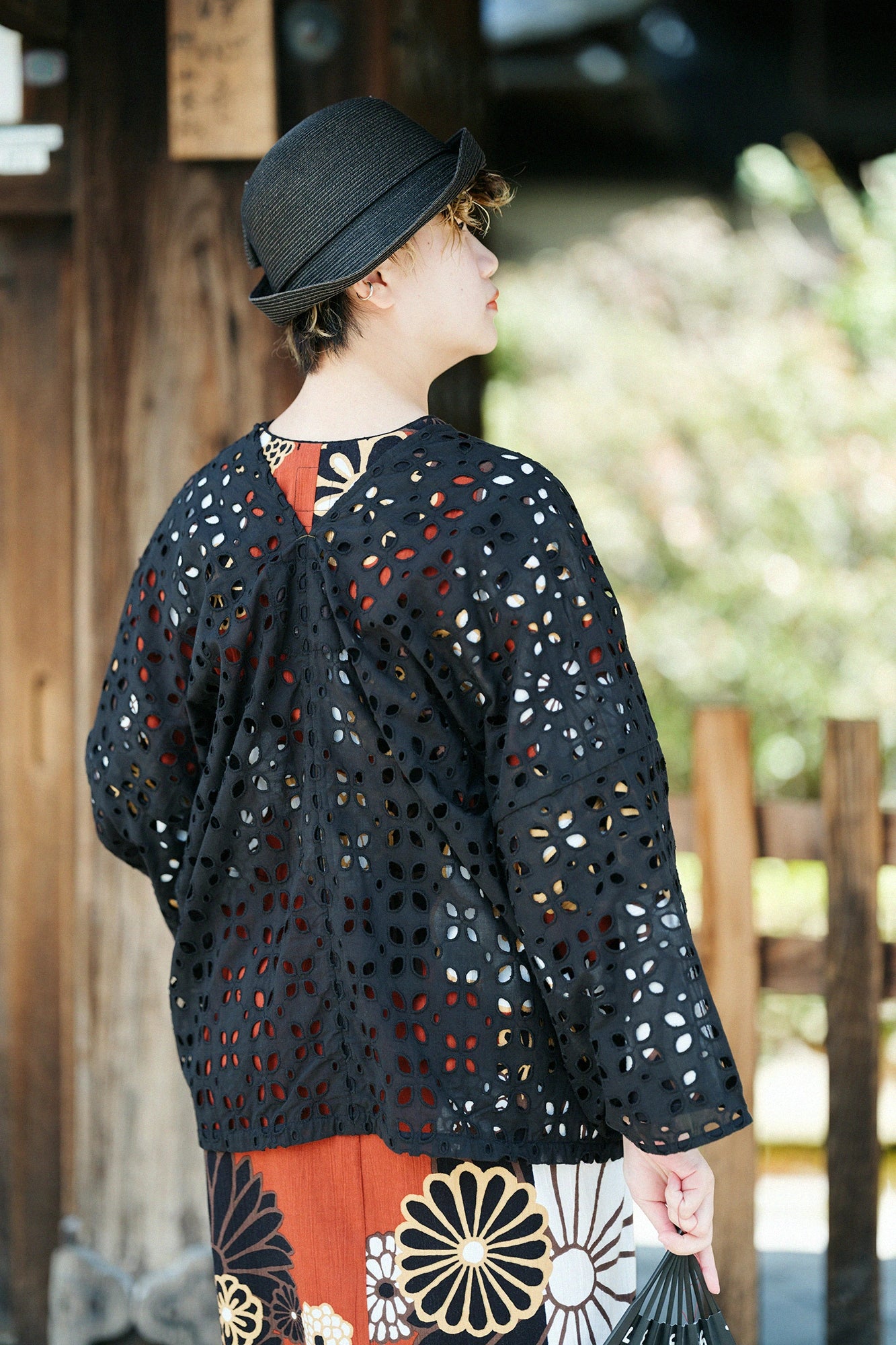 【4월 21일경 발송 예정】스카시꽃자수 하츠키／검은색