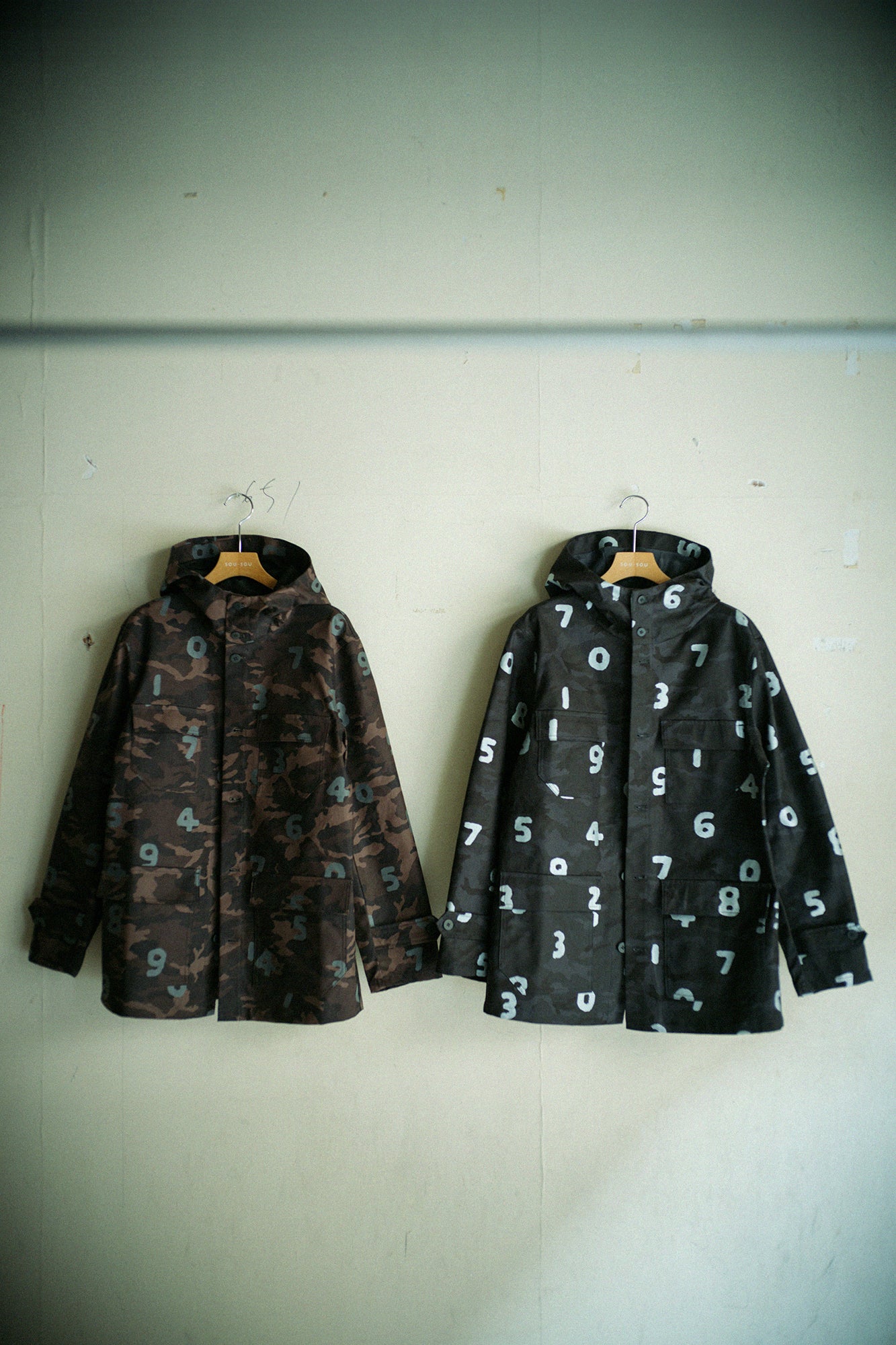 Waterproof Mountain Parka／camo SO-SU-U Dark Grey 