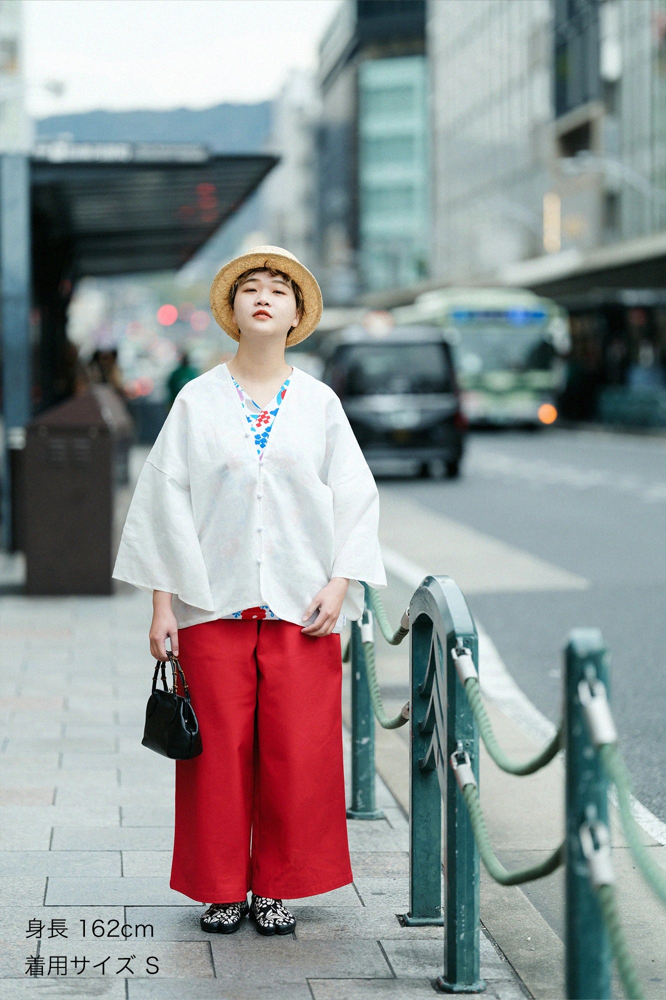 【Scheduled to ship around Mar 3】No.11 Canvas Wide-legged Pants／Scarlet