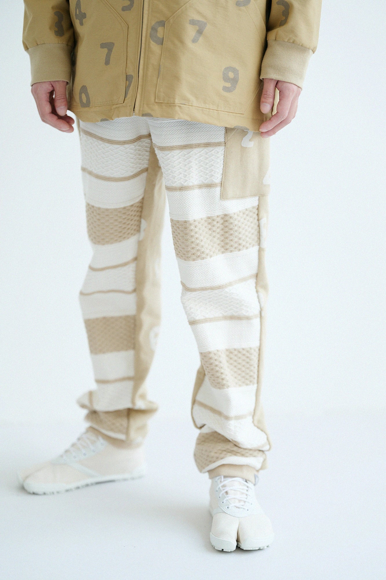 【3월 10일경 발송 예정】케이블자카드×우라케 BIKE 팬츠／에크류/비스켓보더×SO-SU-U 