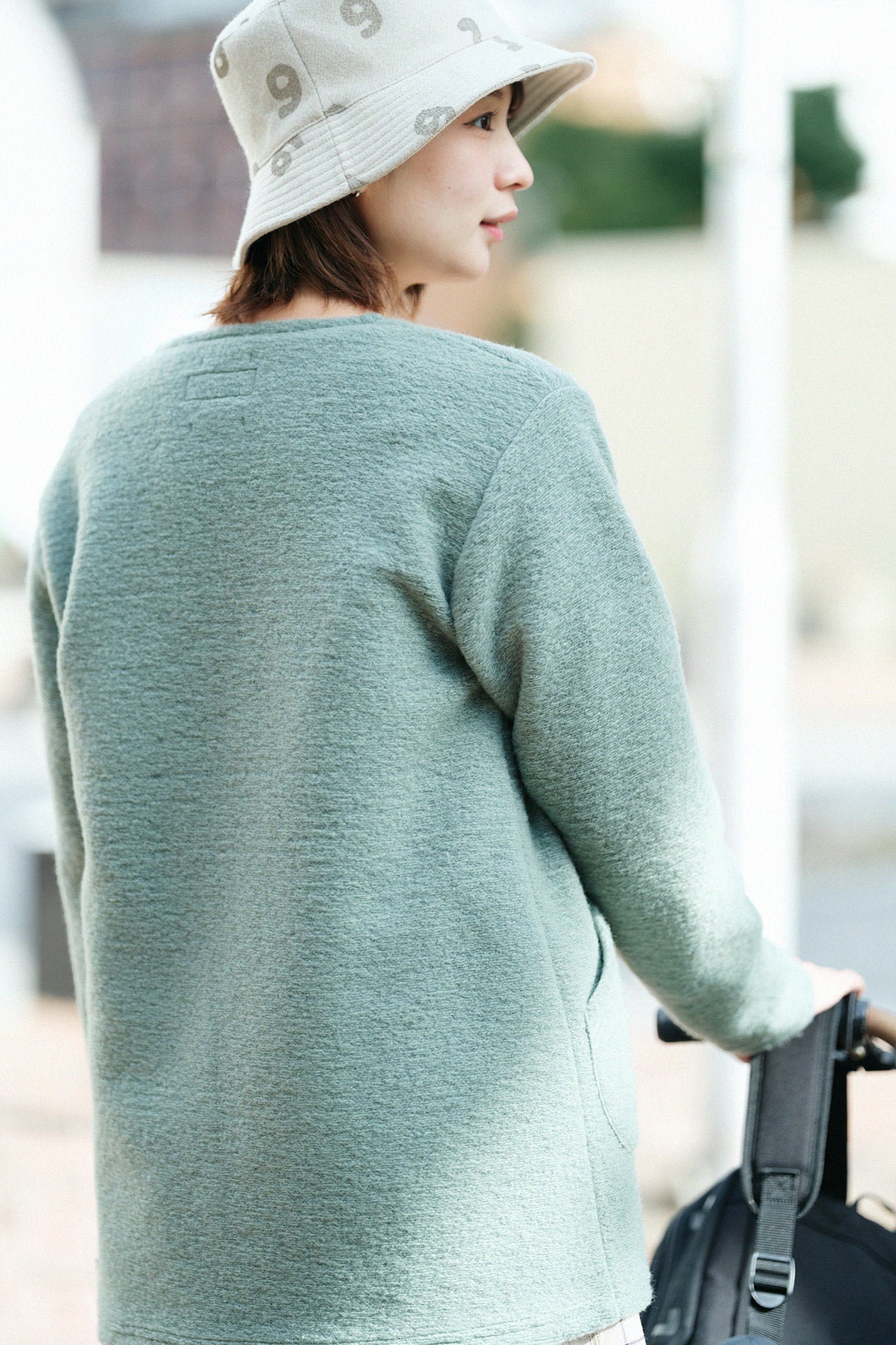 【◯预购】义大利毛绒针织V领L/S外套／薄荷绿（※预计于12月2日左右发货）