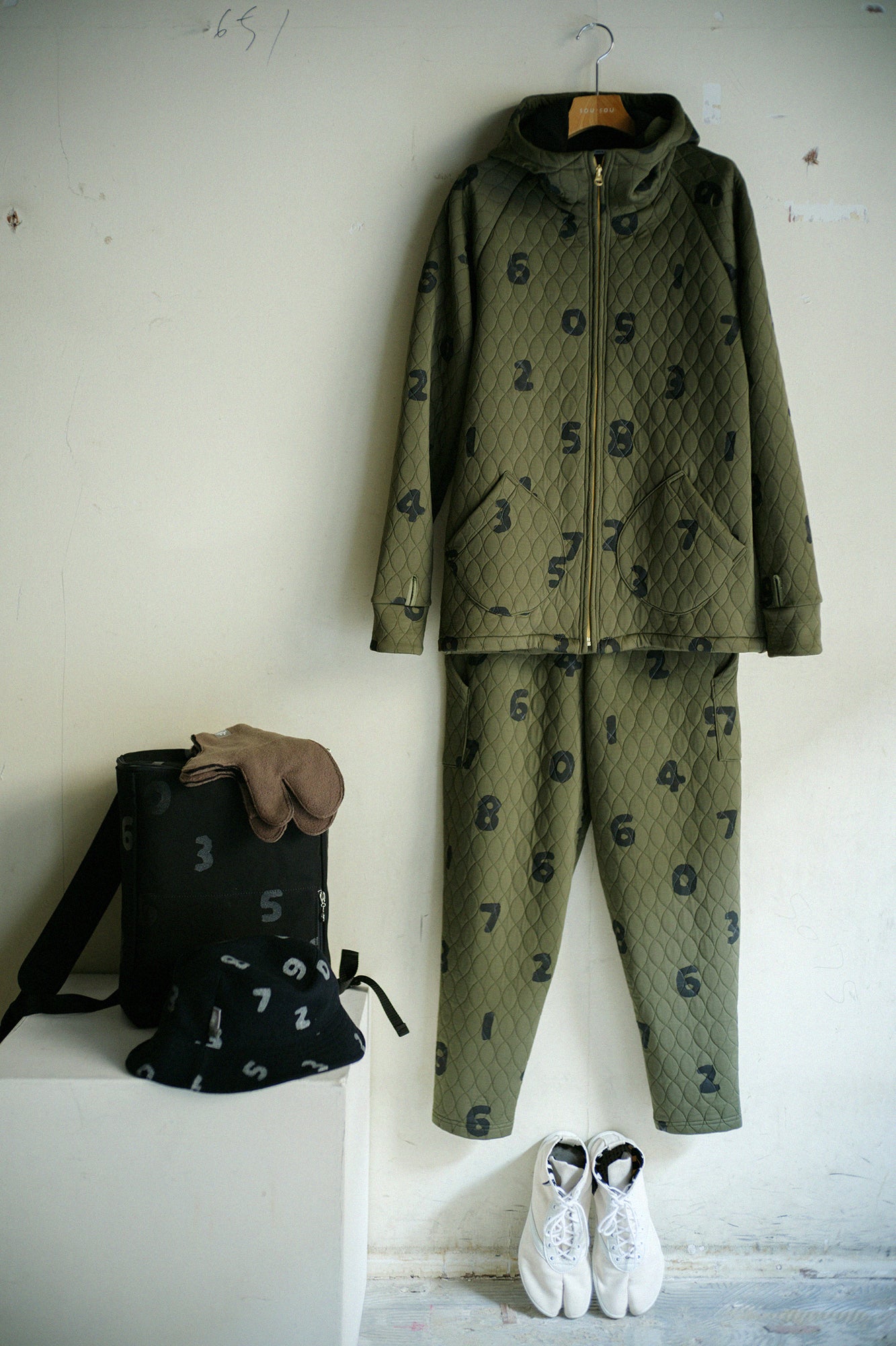 Quilted Jacquard BIKE Jodhpur／SO-SU-U Khaki 