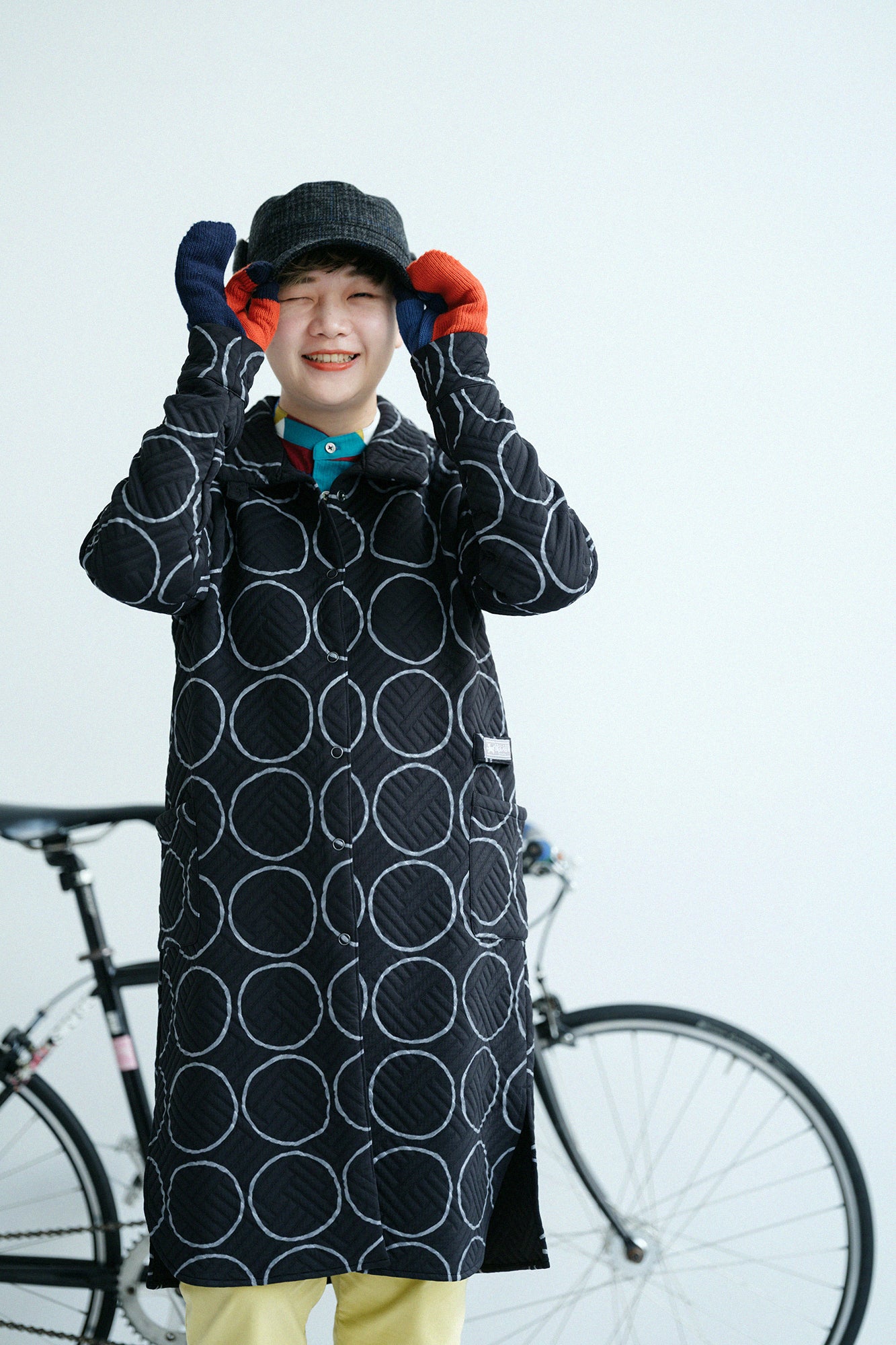 あっちグローブ トリコ／ダークオレンジ×ナイトブルー