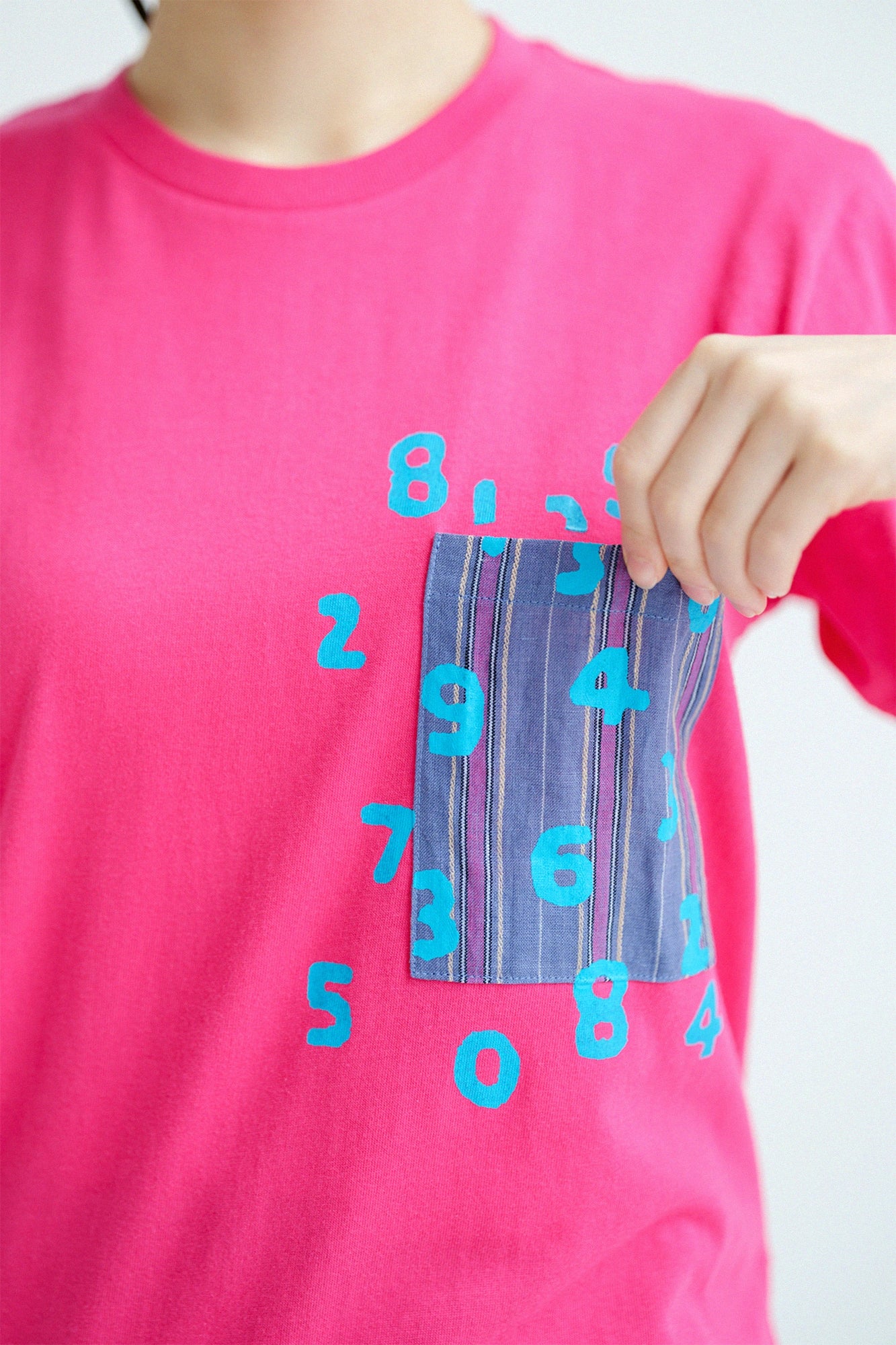 【Ships ard. 6/30】Short Sleeve Pocket T-shirt[5.0]／Pink×SO-SU-U Kon2
