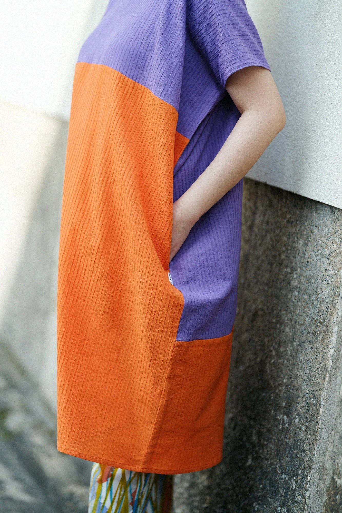 [Expédition prévue vers le 21 avril] Takashima Jiji 40/20 Akiha Rectangular Cloth Kumi/Benifujinando x Red Orange