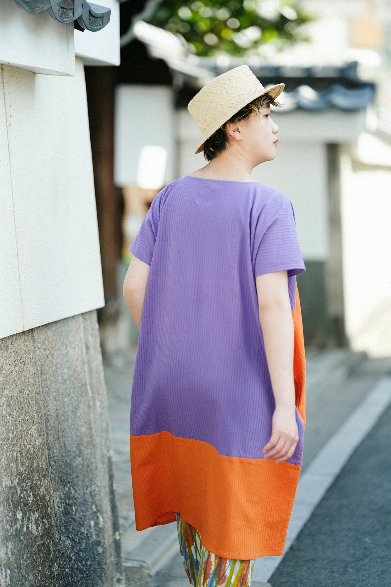 [Expédition prévue vers le 21 avril] Takashima Jiji 40/20 Akiha Rectangular Cloth Kumi/Benifujinando x Red Orange