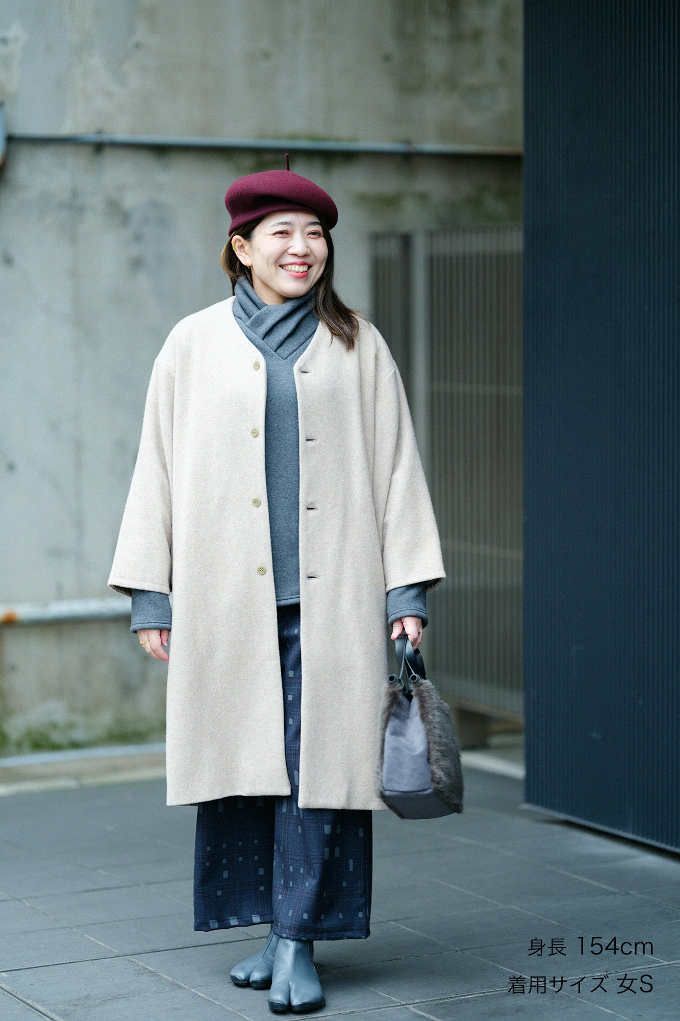 Combed Yarn Lattice Weave Square Pockets Monpe Pants / Window Dark Blue