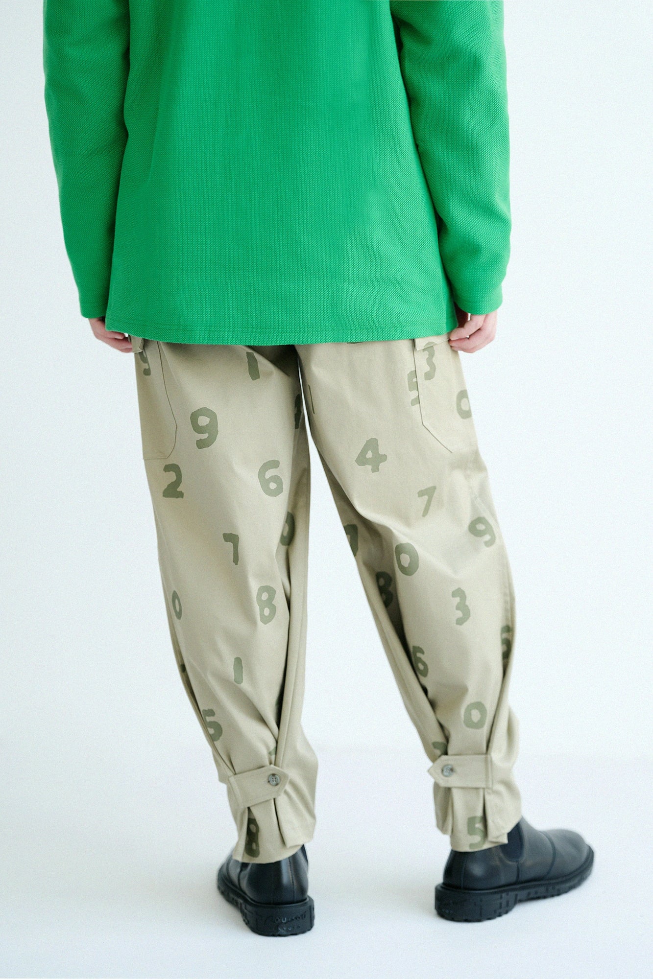 [Versand voraussichtlich um den 10. März] Stretch-Cargohose aus Chinostoff/EntengrünSO-SU-U