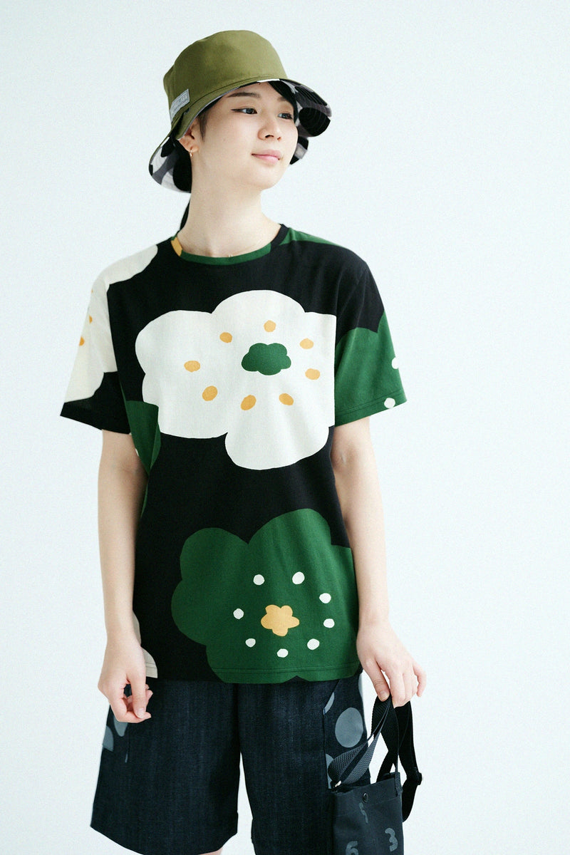 SOU•SOU  高島縮 半袖シャツ 高島縮 40/40 半袖Tシャツ／BORO IJ