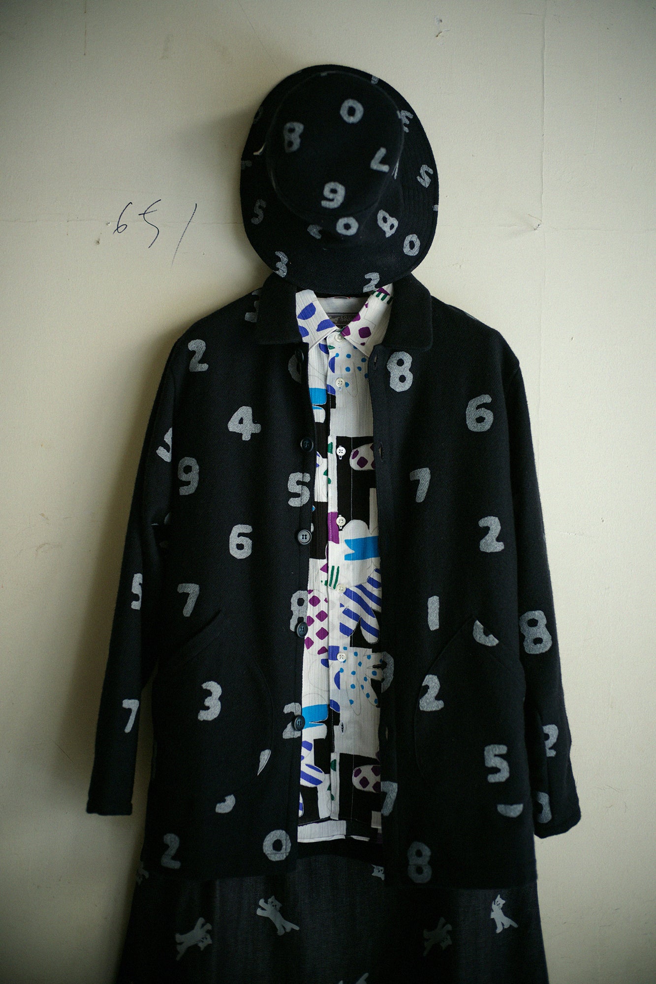 CORDURA® Combat Wool Cardigan with Collar／SO-SU-U Navy 