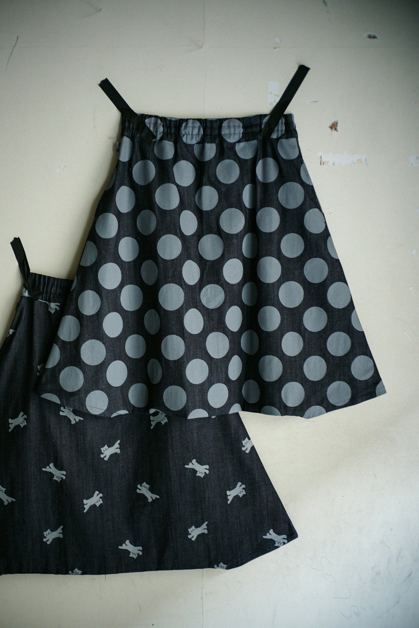 Stretch Denim Sarouel Pants／KPD Indigo 