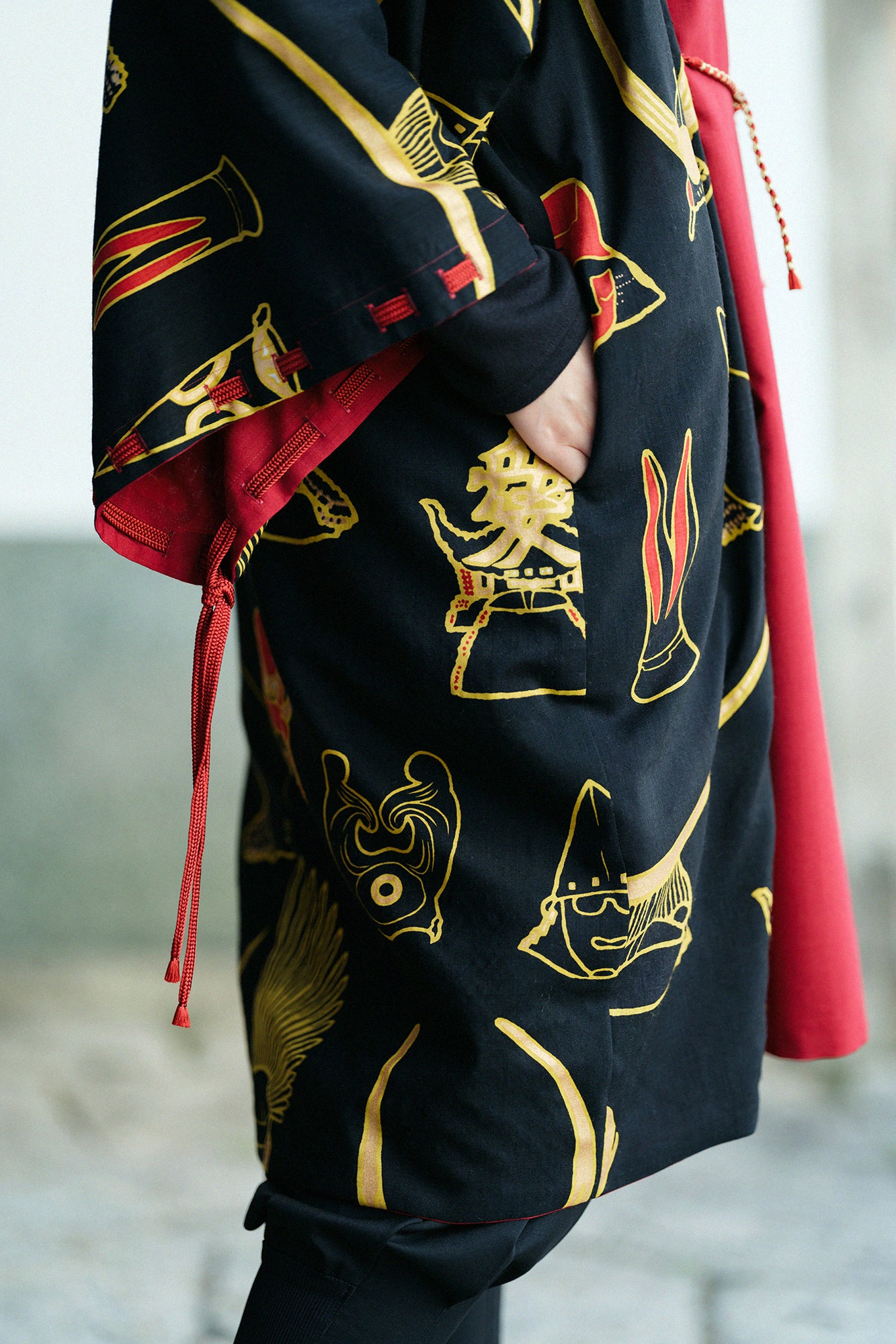 [Réservation] Manches impériales en mousseline réversibles/couleur marron x casque (*Expédition prévue vers le 25 novembre)