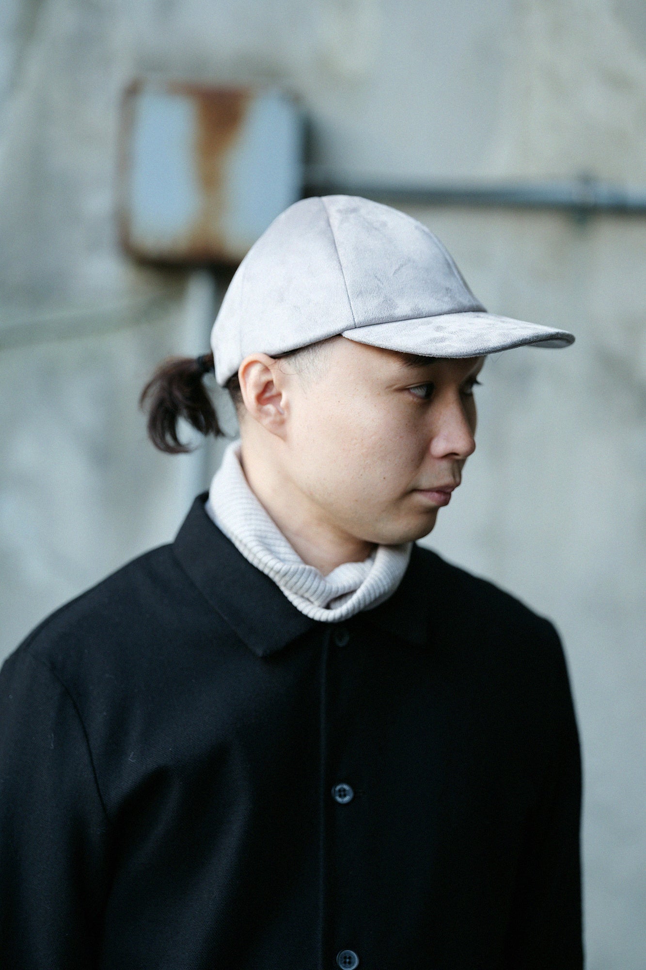 【預購】仿麂皮 鴨舌帽／玫瑰灰×SO-SU-U十數 昆（※預計於12月9日左右發貨）