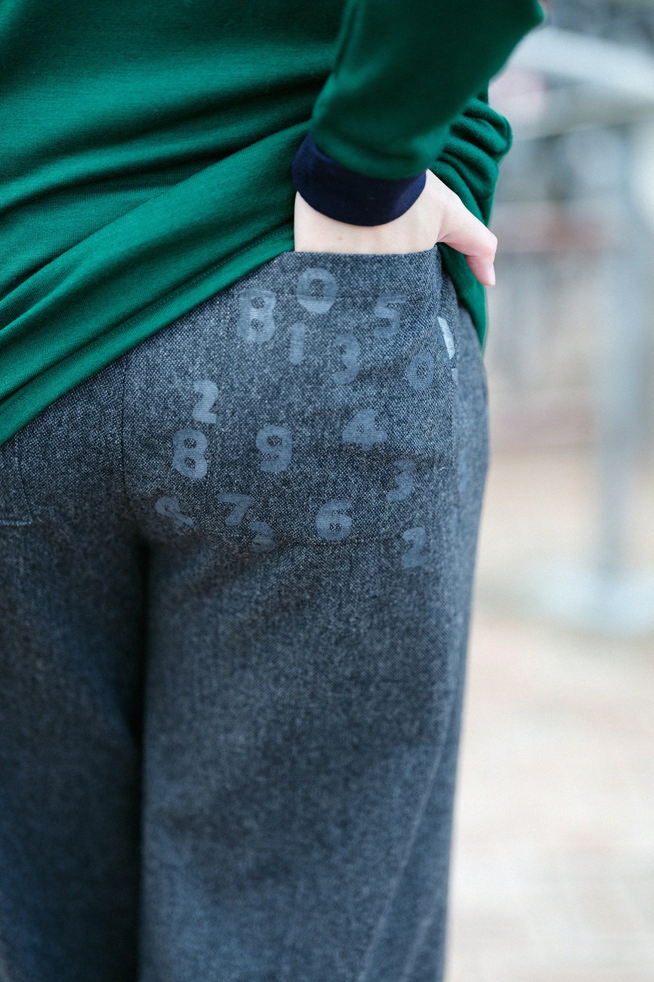 【預購】CORDURA® 耐磨羊毛 闊腿褲／深灰（※預計於12月9日左右發貨）