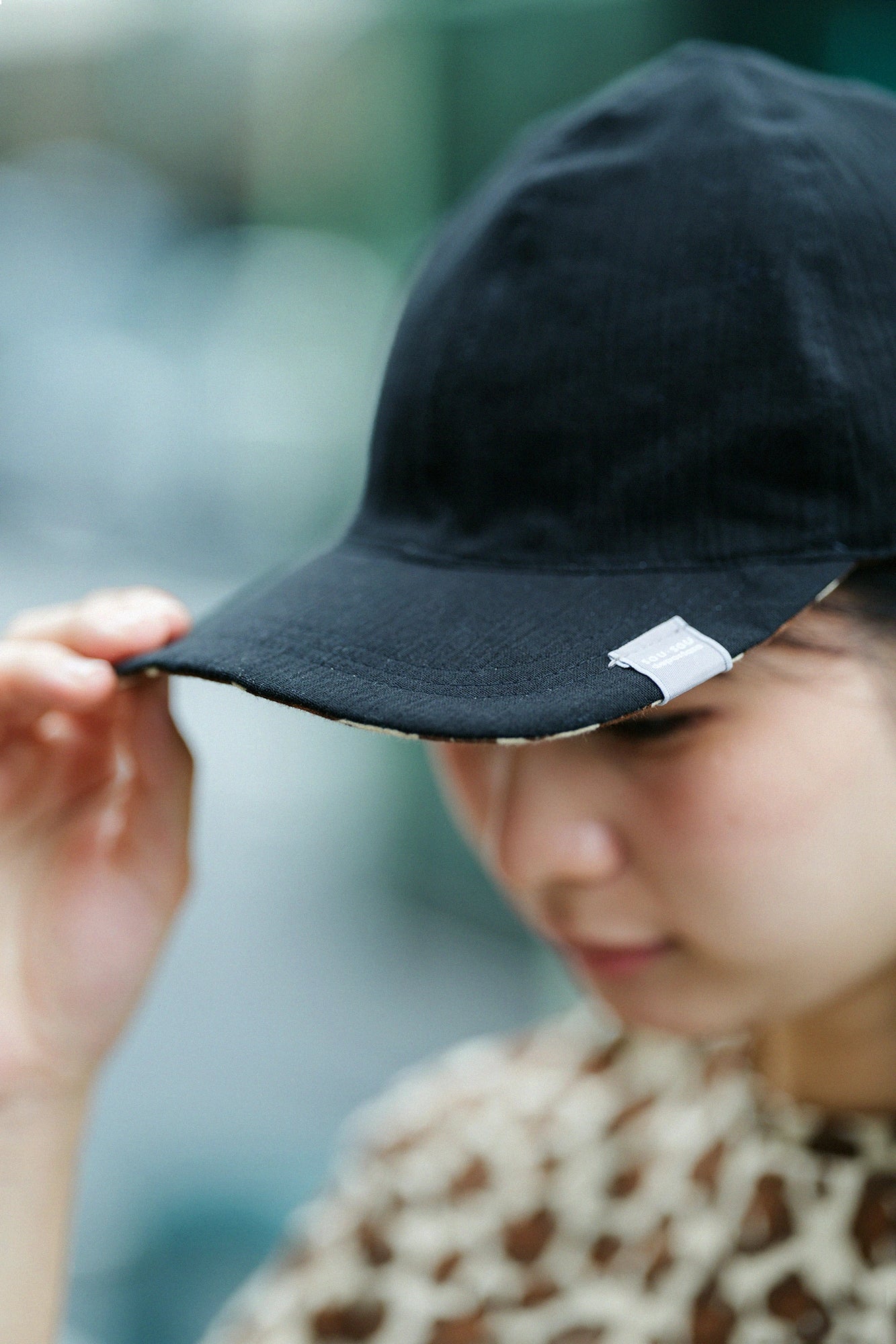 【6月30日頃発送予定】高島縮 20/20 リバーシブル キャップ／depo leopard Daylight