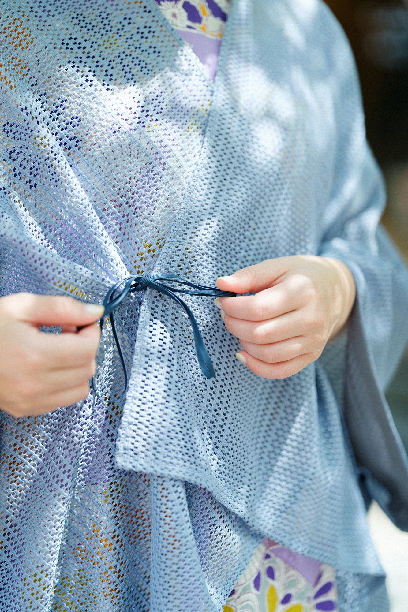 [Expédition prévue vers le 23 juin] Broderie filigrane Kisaragi Short(Mijikatake)/Haiao (gris bleu)