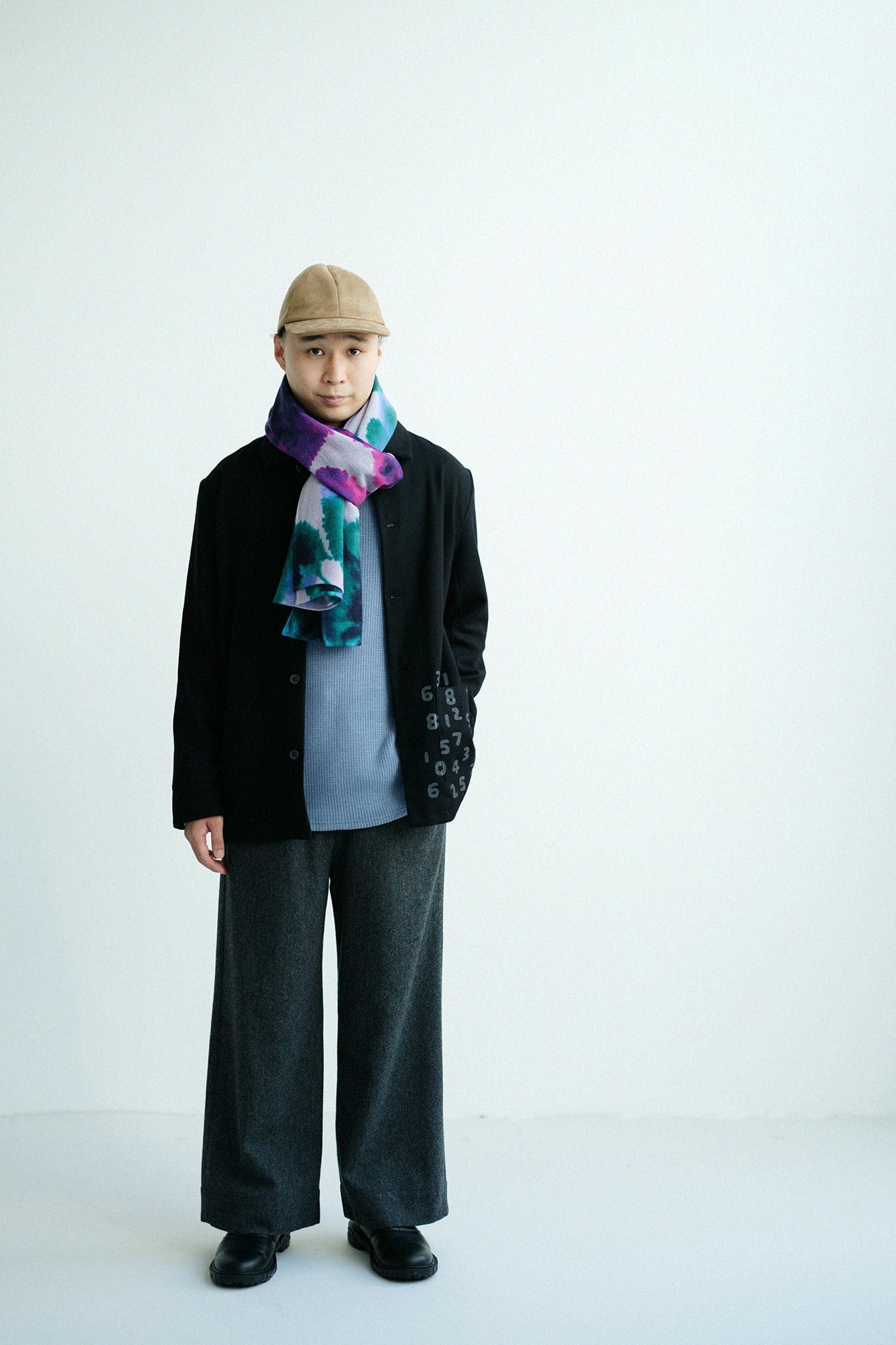 【預購】Soft Thermo(R) 羅紋針織 造型高領L/S長版上衣／風信子色（※預計於12月9日左右發貨）