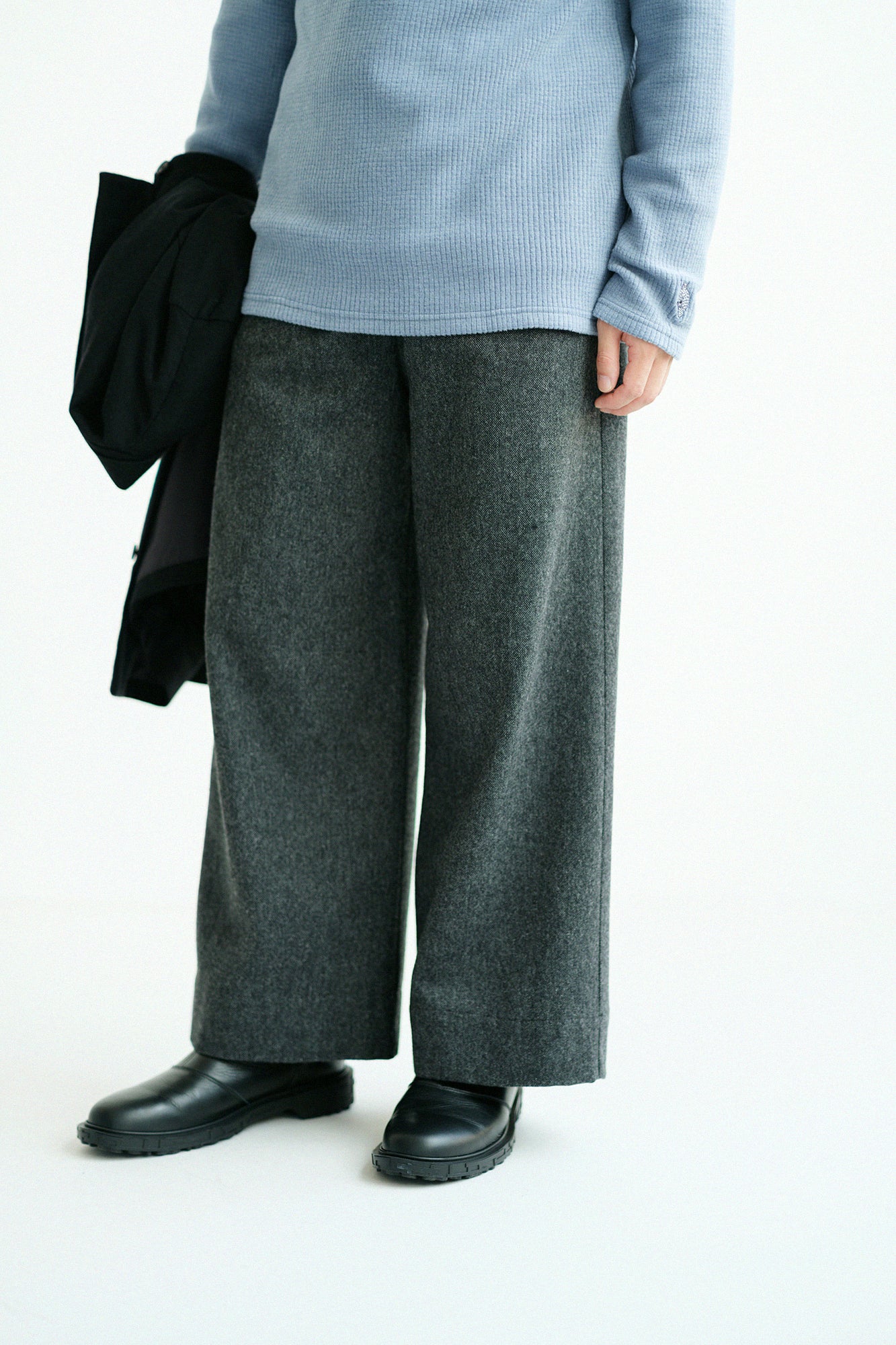 【預購】CORDURA® 耐磨羊毛 闊腿褲／深灰（※預計於12月9日左右發貨）
