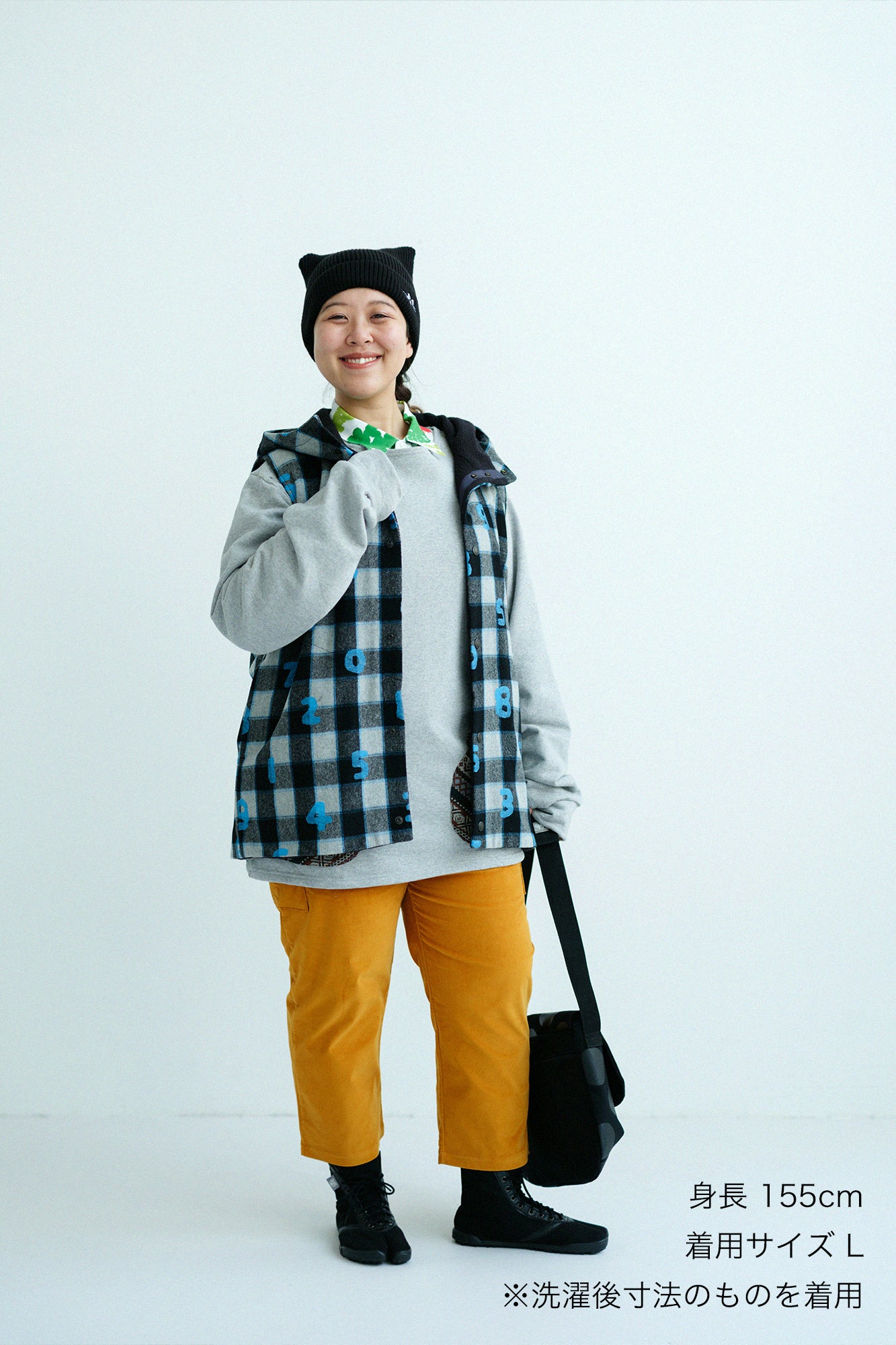 Fleece Boat Neck Sweat Shirt／Heather Grey×Brown JQ