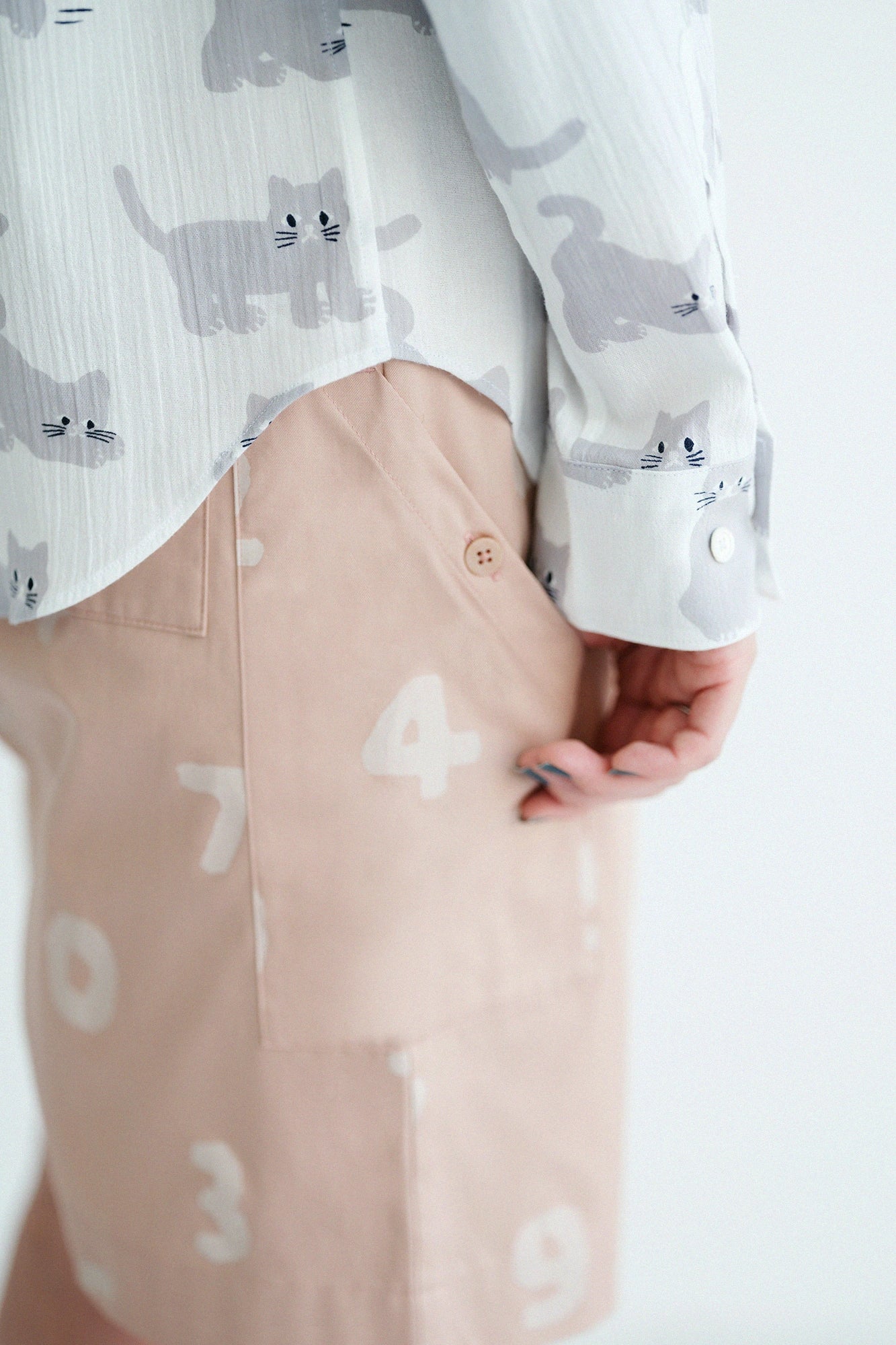 【3월 10일경 발송 예정】클렌제(R) 타월 BIKE 반바지／SO-SU-U 네일 핑크 