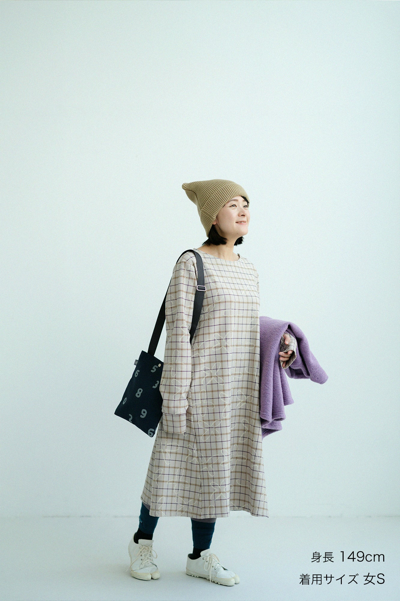 Soft Thermo(R)  內起絨  格紋 BIKE 連身裙  ／蘿蔔草