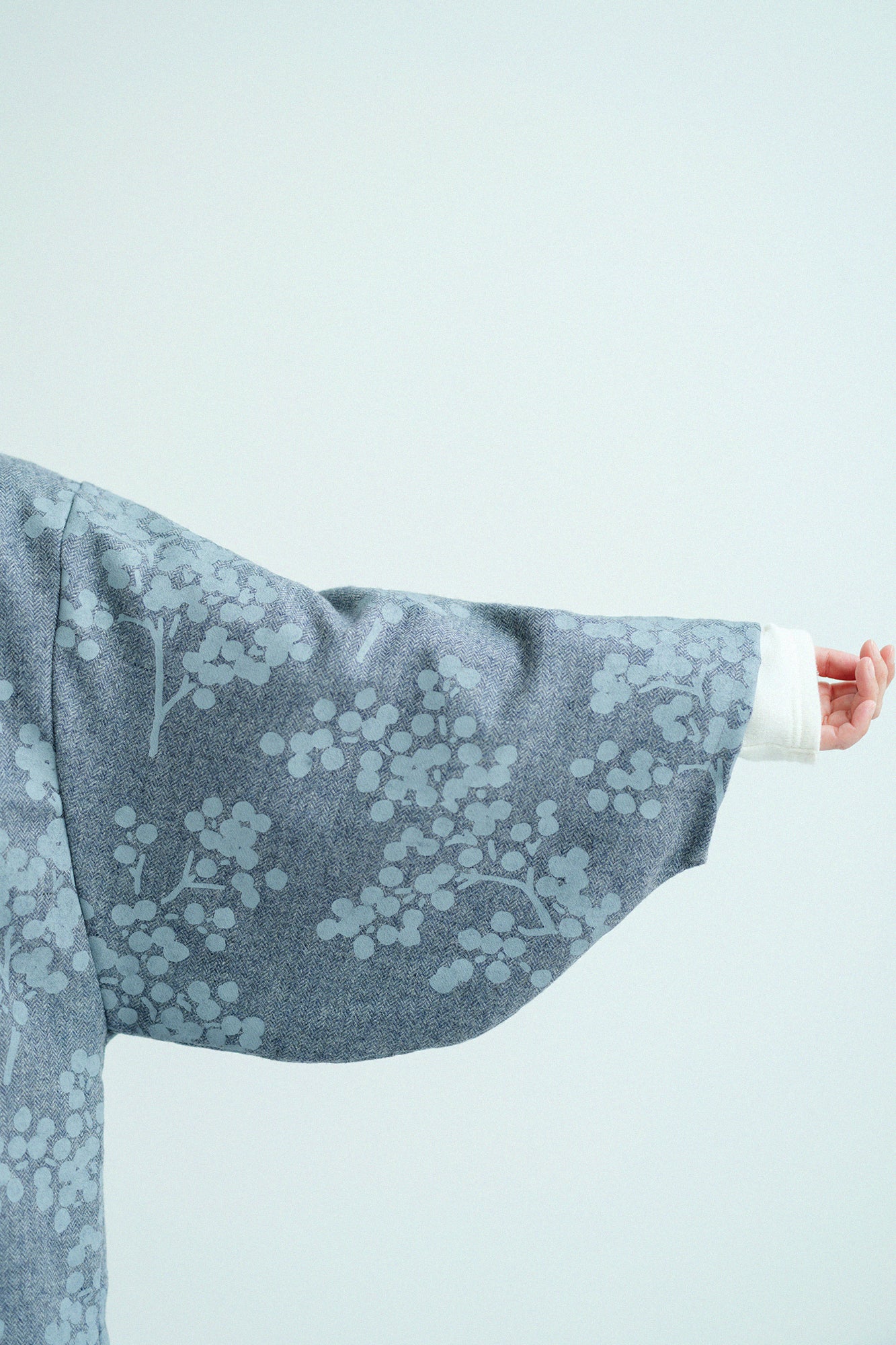 ツイード 杉綾織（すぎあやおり） 薙刀羽織（なぎなたばおり） 袷