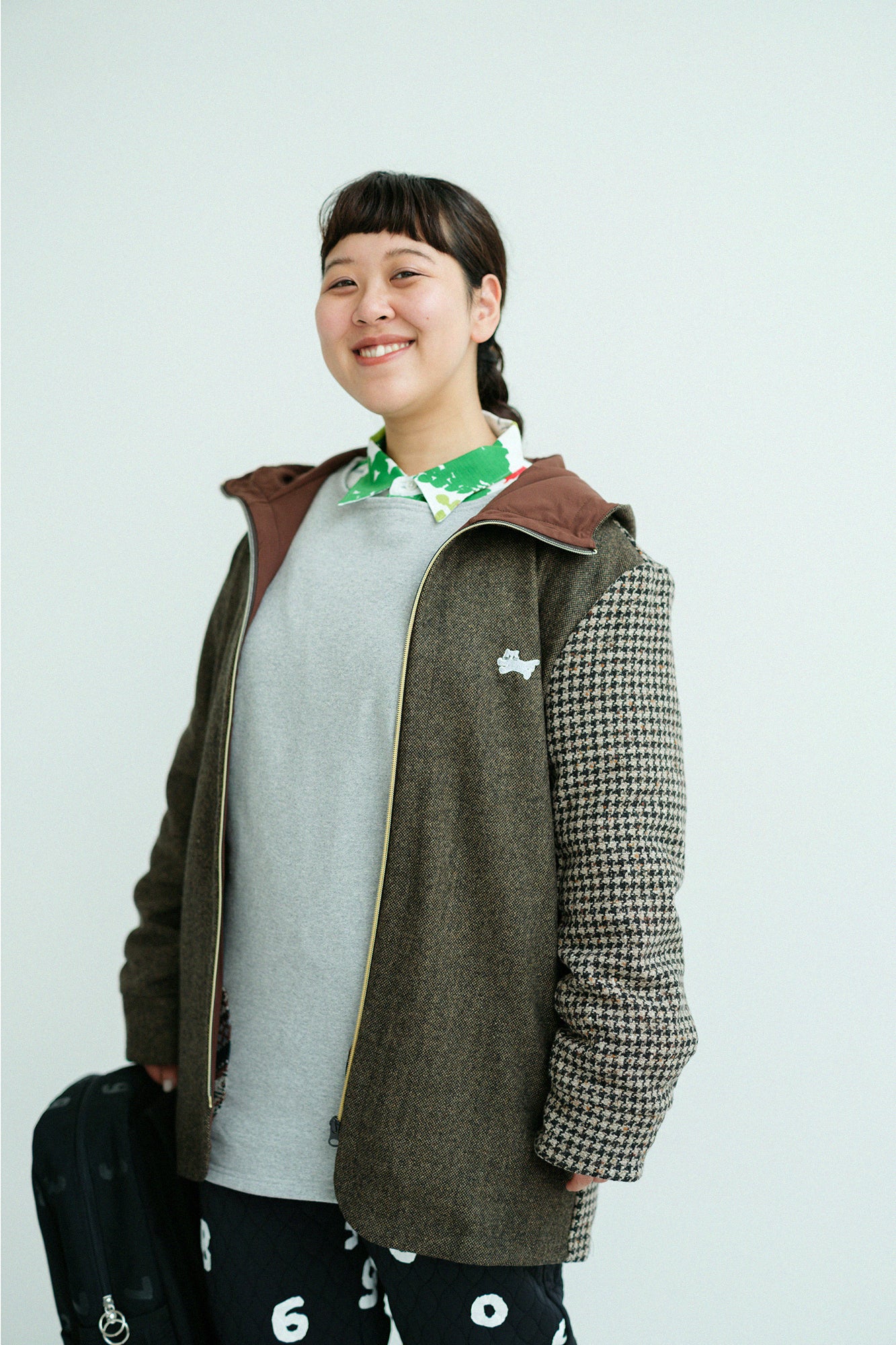 CBN Wool ZIP UP Hooded Jacket／Raw Umber 