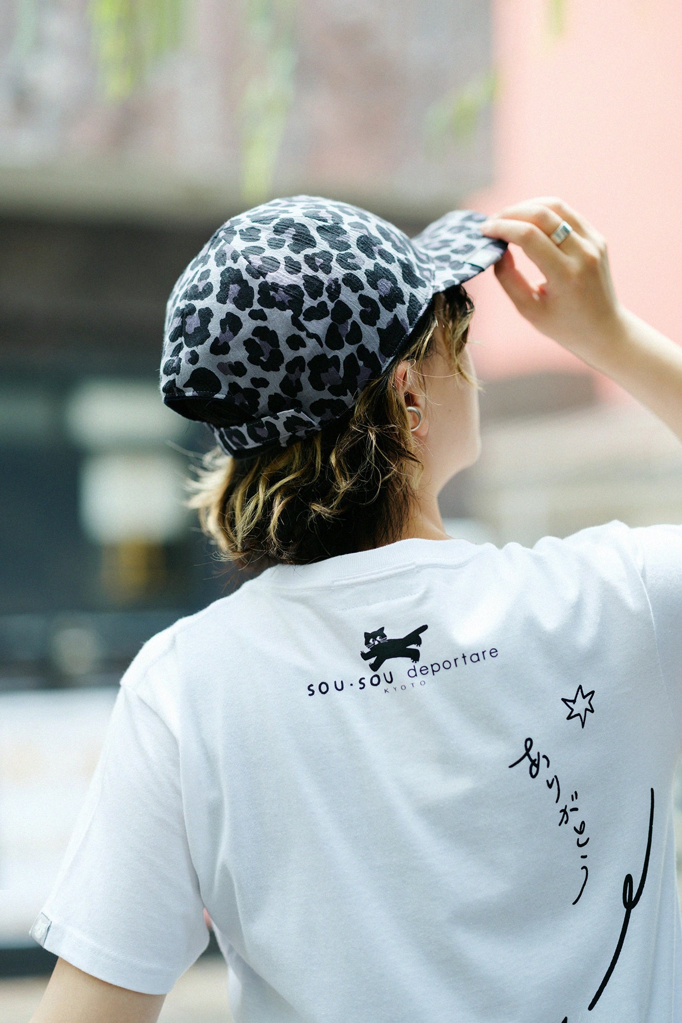 【6月30日頃発送予定】高島縮 20/20 リバーシブル キャップ／depo leopard Midnight