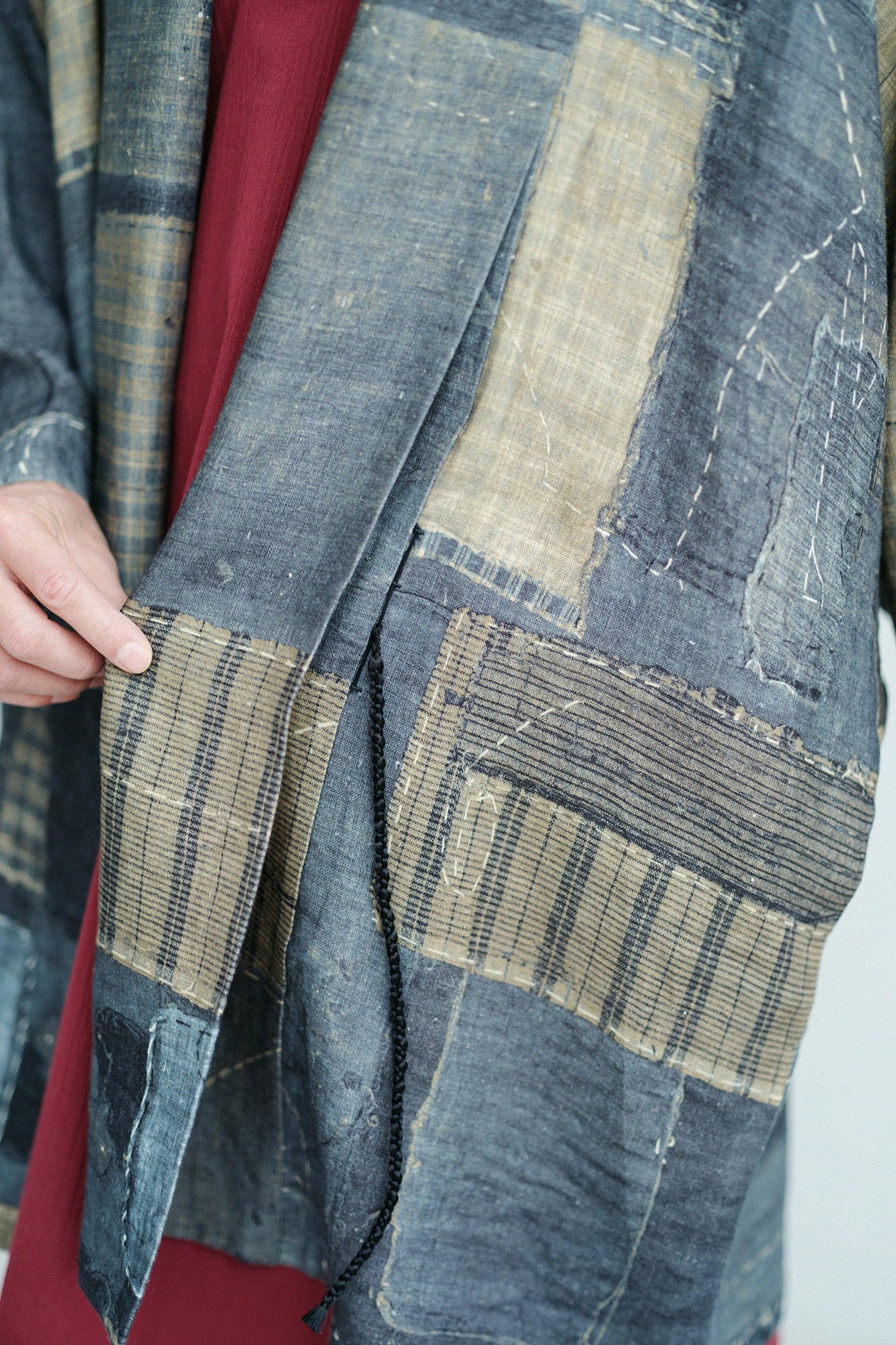 마 캔버스 모지리소대 짧은길이 히토에／BORO IJ