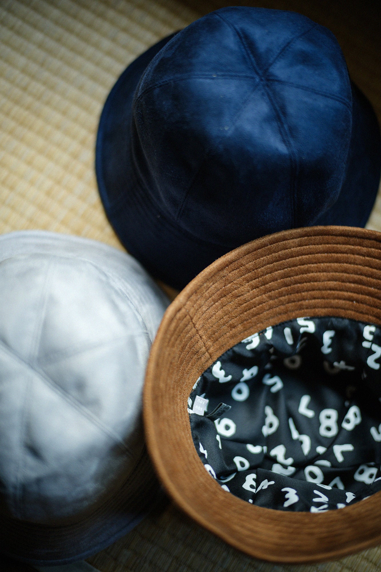 【預購】仿麂皮 Metro Hat／深藍×SO-SU-U十數 昆（※預計於12月9日左右發貨）