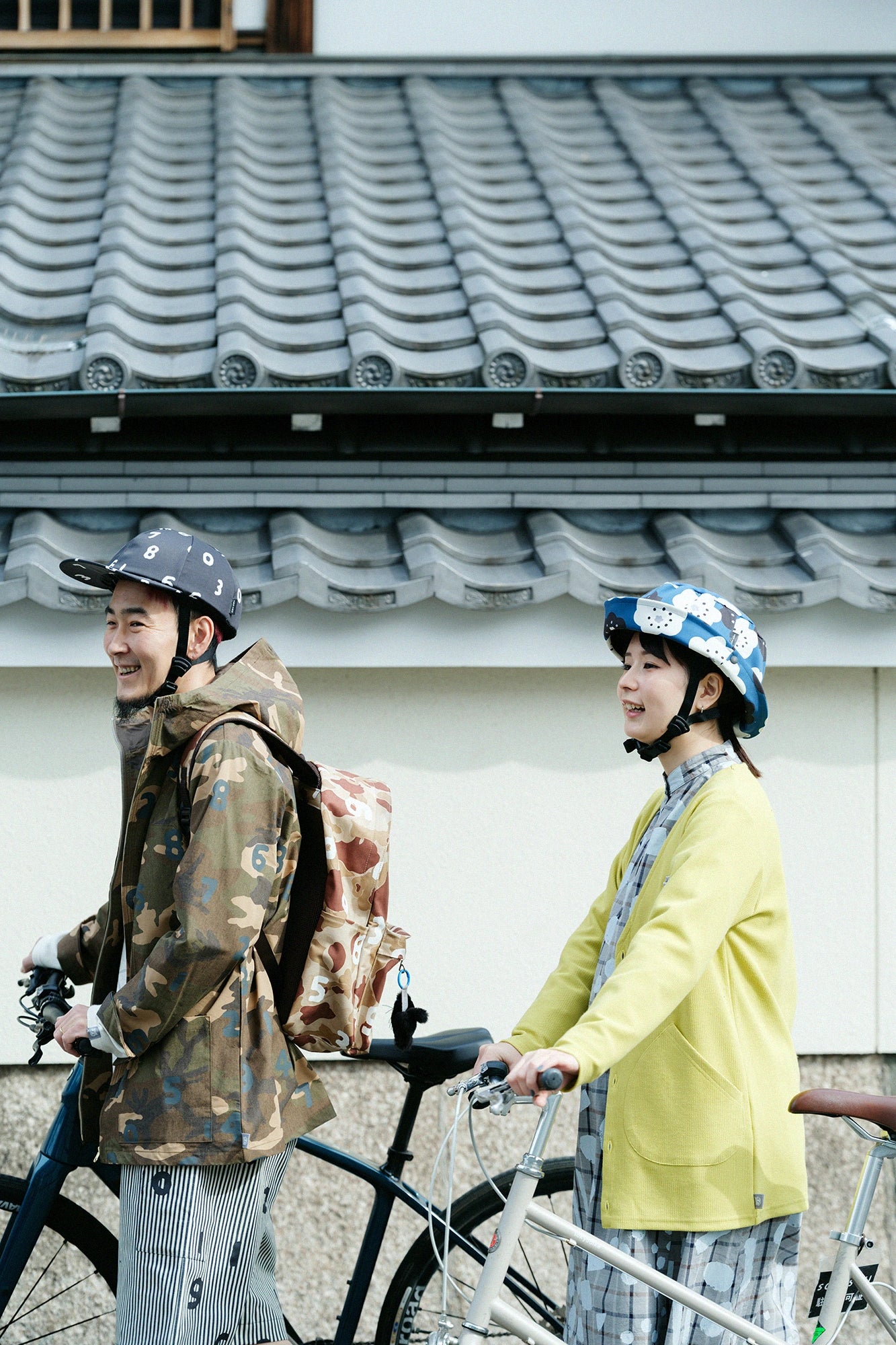 【3월 10일경 발송 예정】SOU・SOU×직물 캡형 헬멧／SO-SU-U 