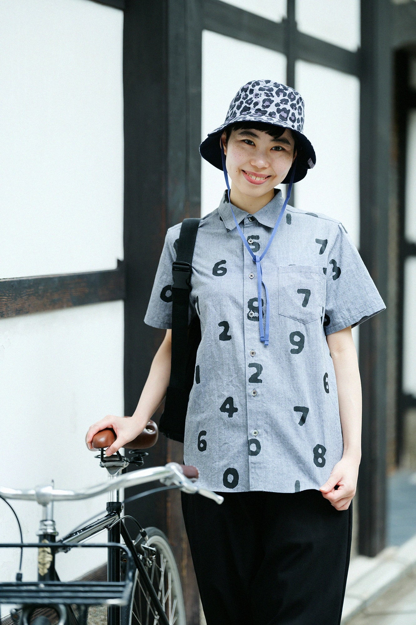 【6/30左右发送】高岛缩棉20/20 双面用BIKE HAT／depo leopard Midnight