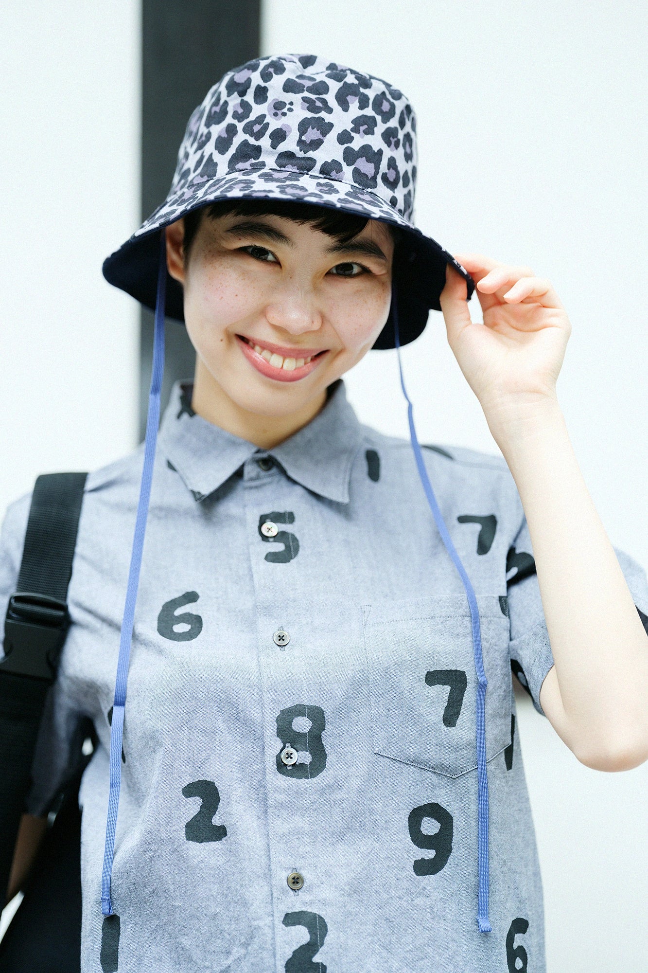 【6/30左右发送】高岛缩棉20/20 双面用BIKE HAT／depo leopard Midnight