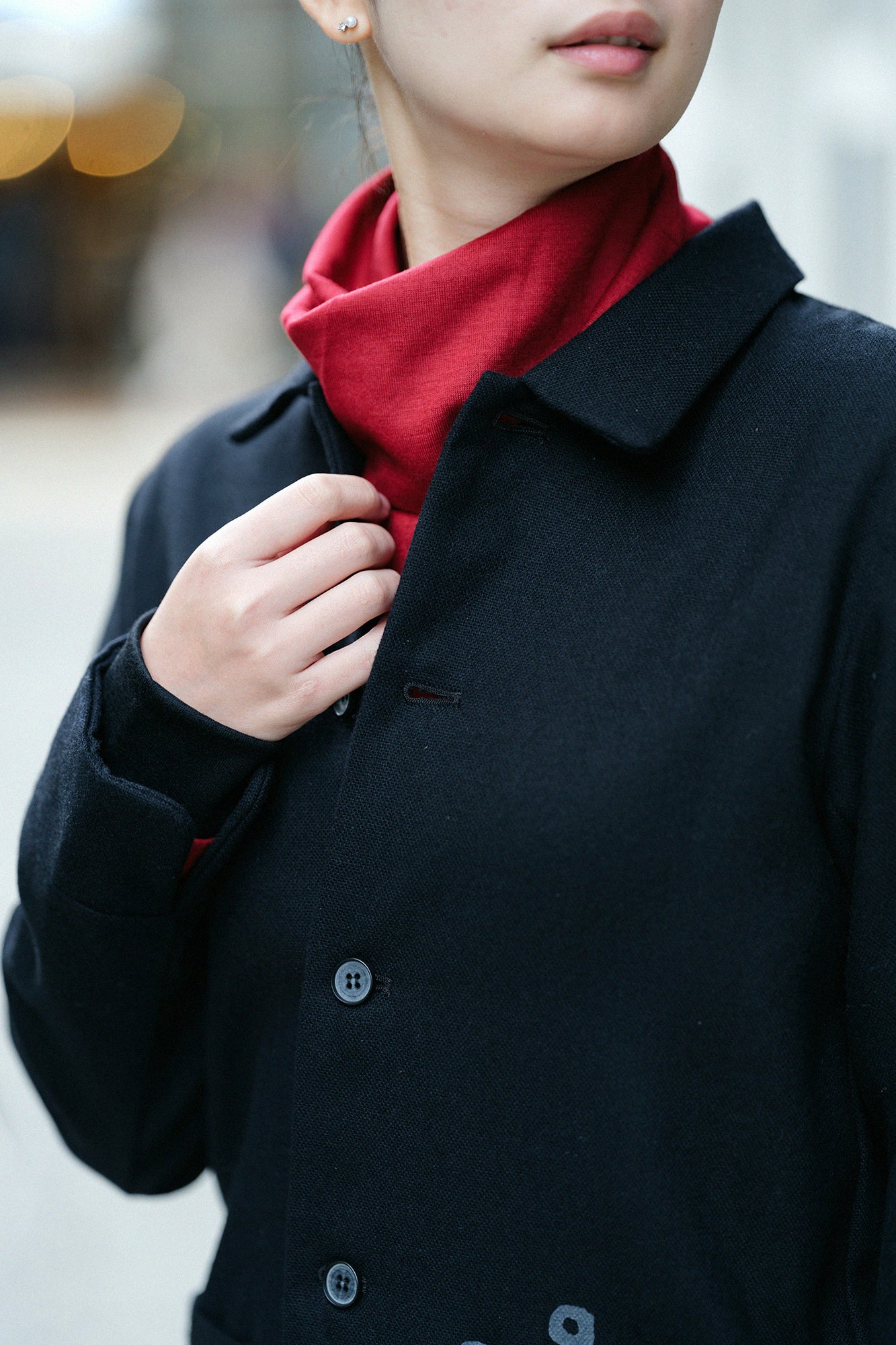 【Pre-order】CORDURA® Combat Wool Collar Jacket／Black（※Scheduled to be shipped around Dec 9）