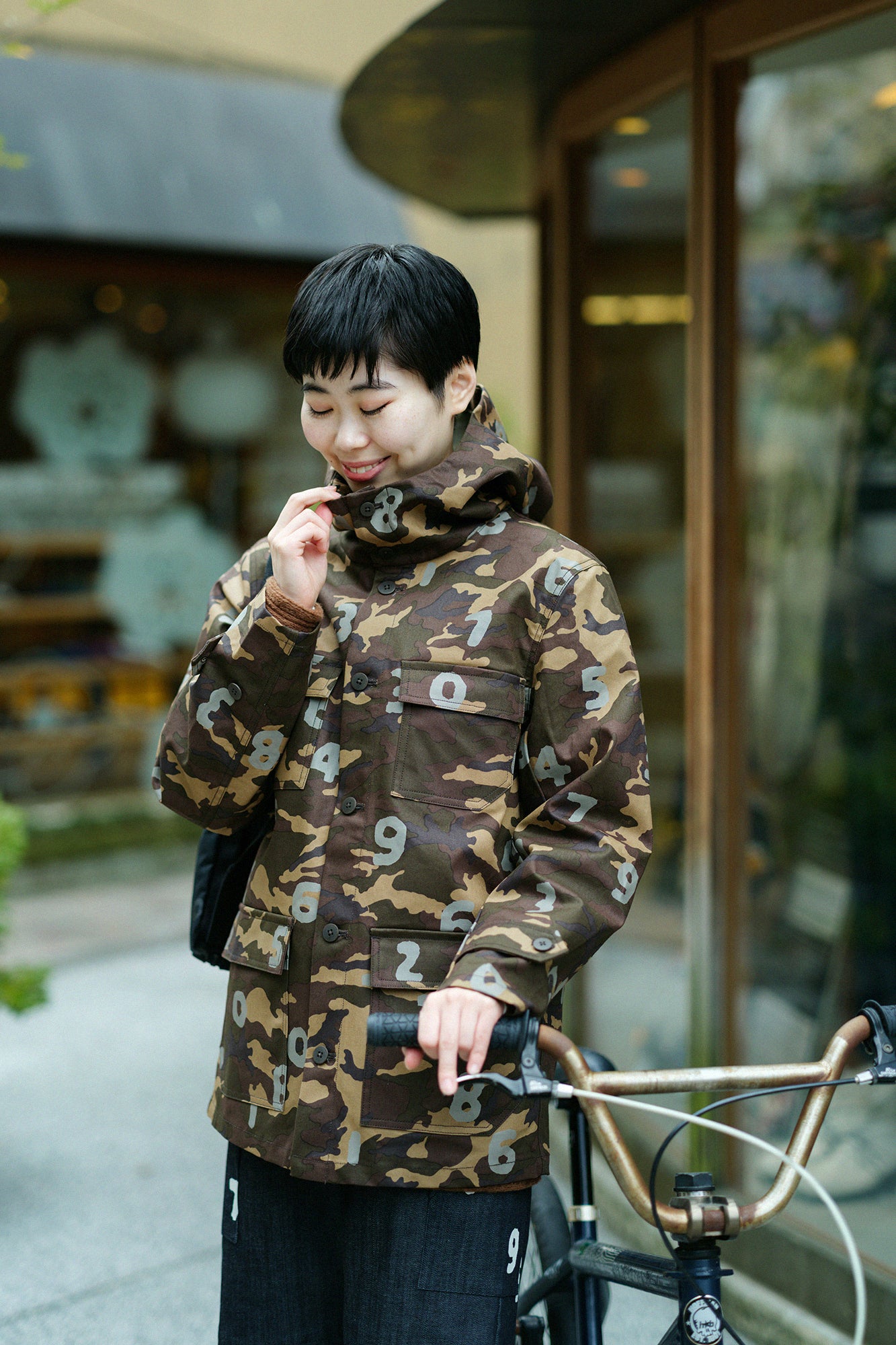 Waterproof Mountain Parka／camo SO-SU-U Olive Brown 