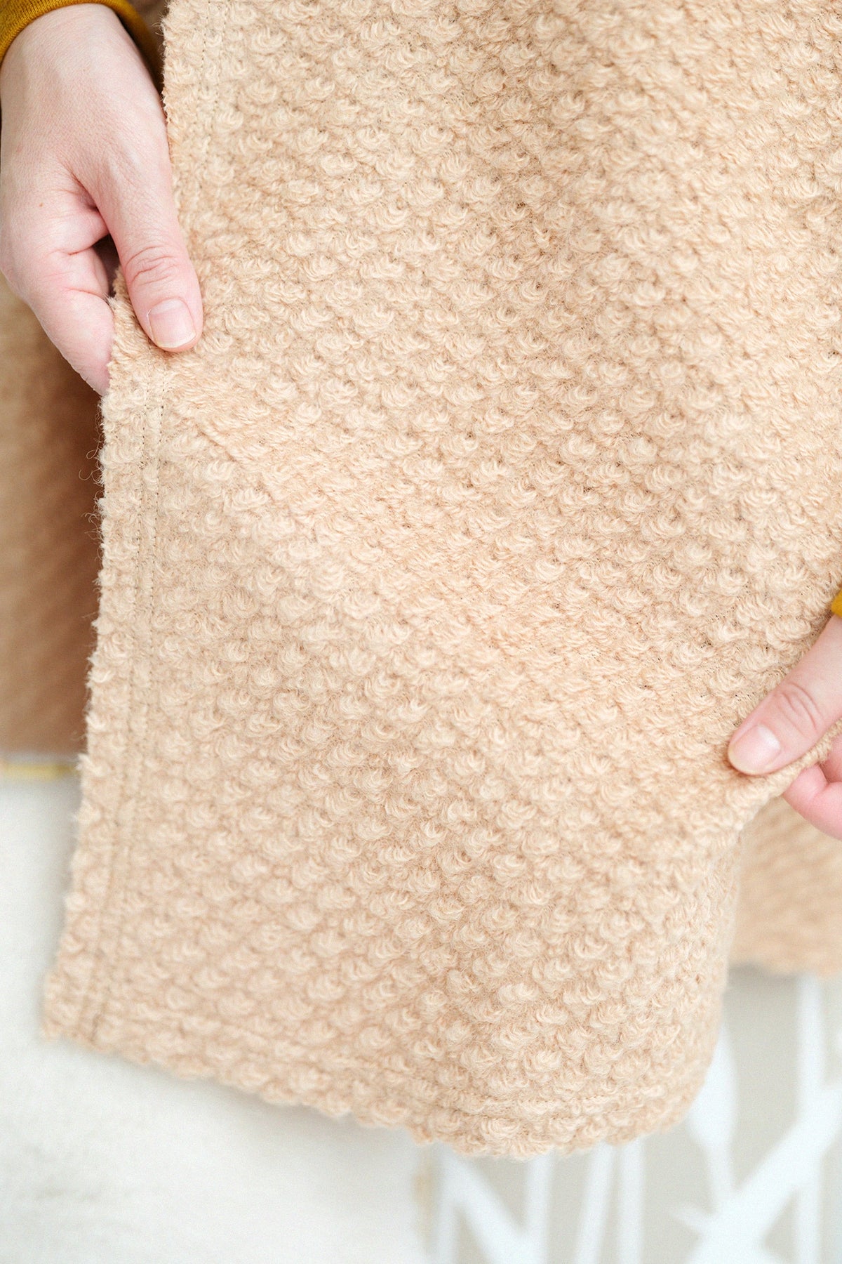 【Ships ard 11/17】Pile Knit Saya Vest／Caramel Brown