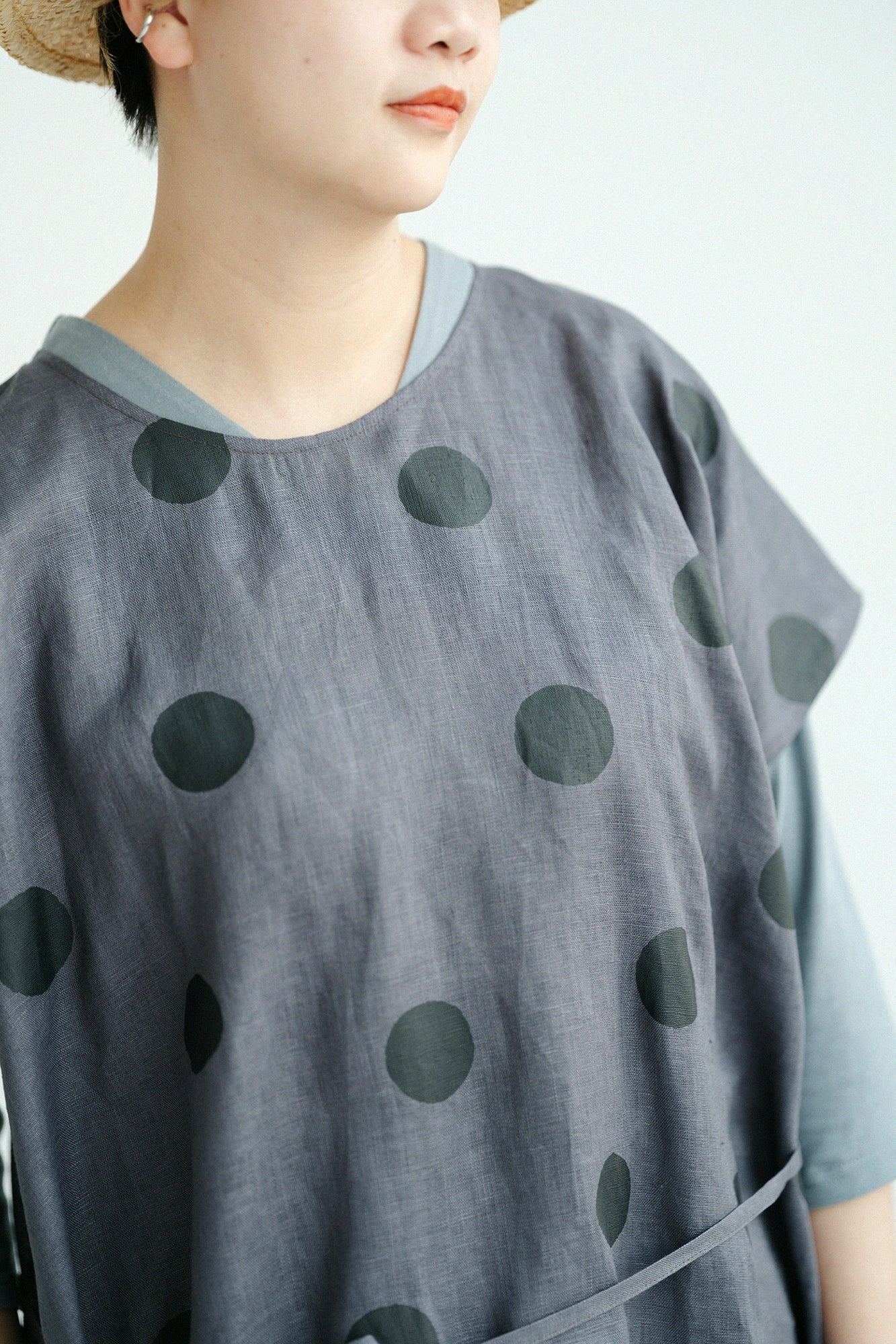 【3월 3일경 발송 예정】마 직사각형 원피스／스이교쿠마아라（마아라）와 여백 소탄색（케시즈미이로） 