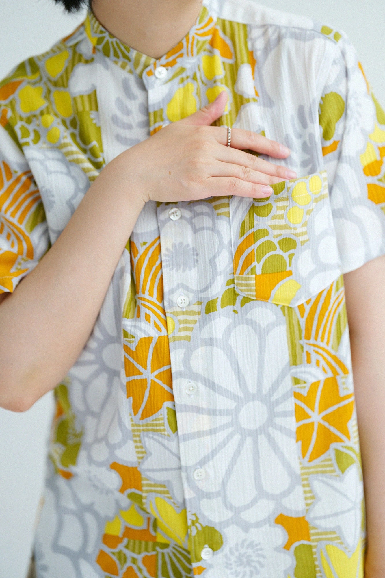 [Expédition prévue vers le 30 juin] Takashima Jiji 20/20 Chemise à manches courtes à col montant/Luxe (Gouka)