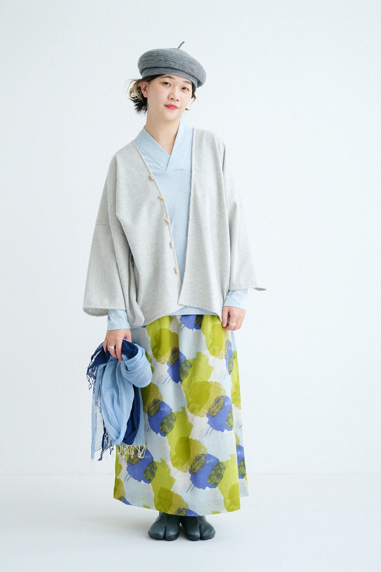 '身長：'162cm,'着用サイズ：'S,'※洗濯後寸法のものを着用'
