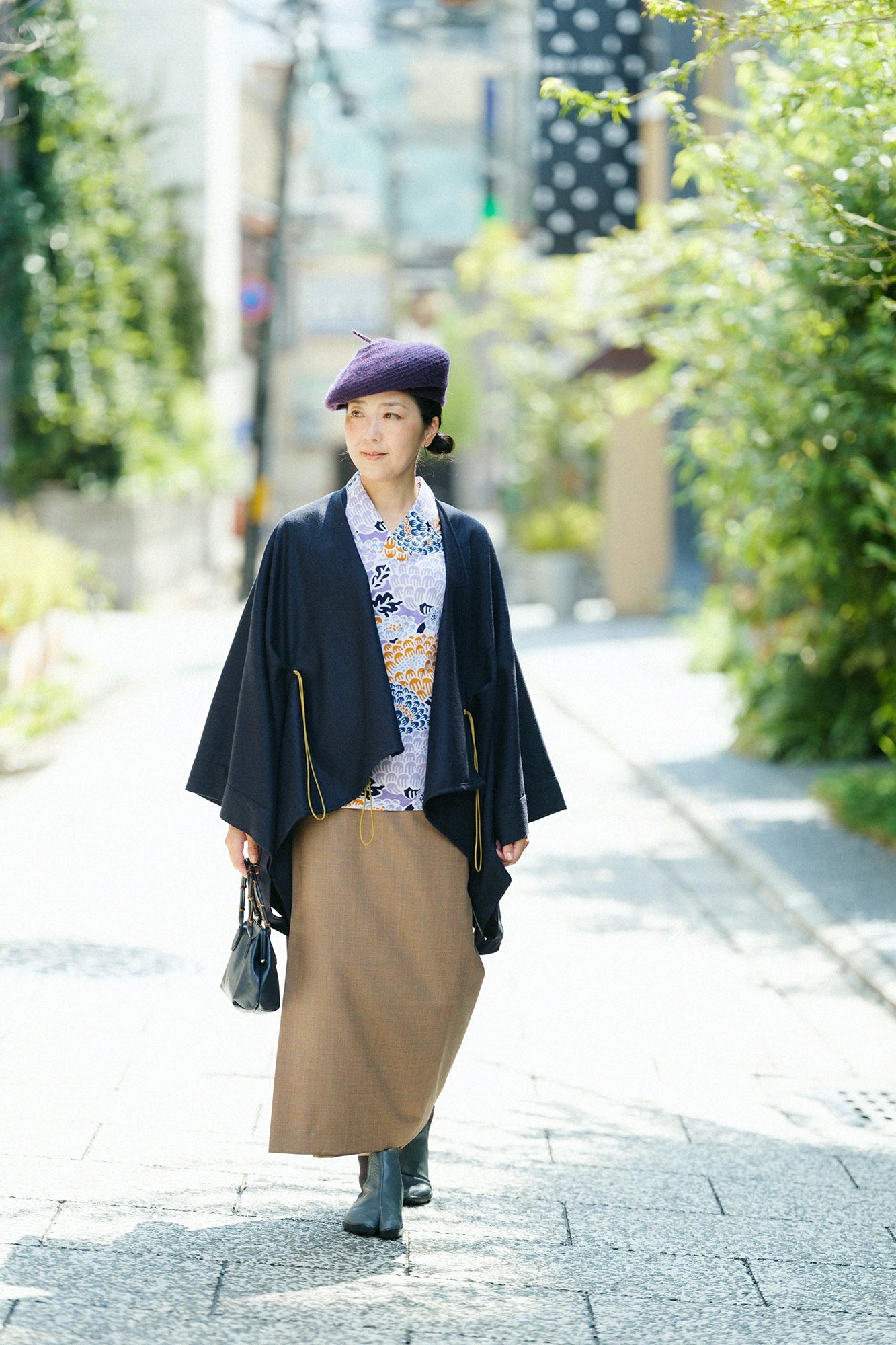 'ส่วนสูง：'154ซม.,'ไซซ์ที่สวมใส่：'XS,'※สวมใส่หลังซักแล้ว'
