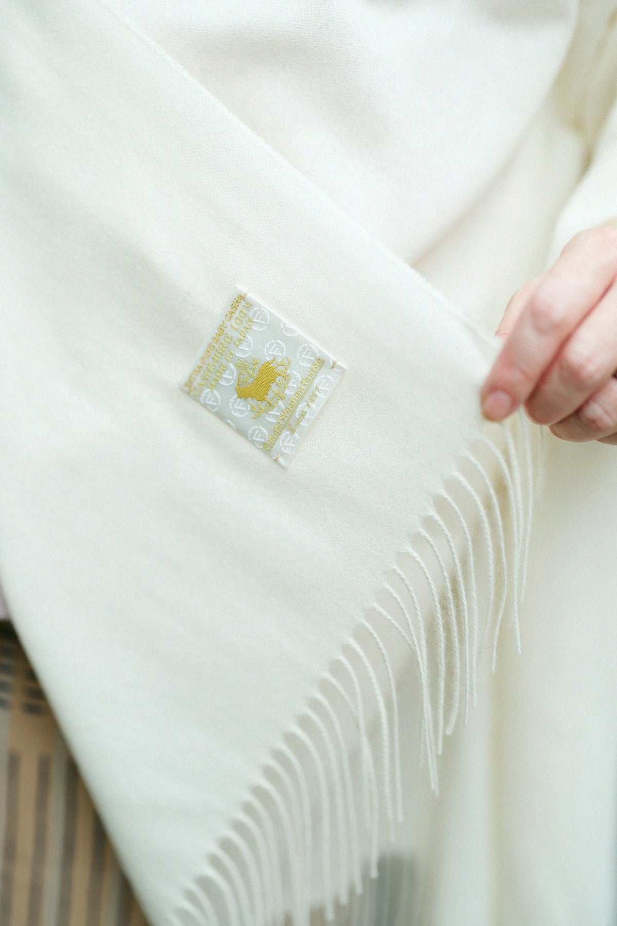 【Ships ard 11/17】Baby Cash® Gauze Stole／Ecru