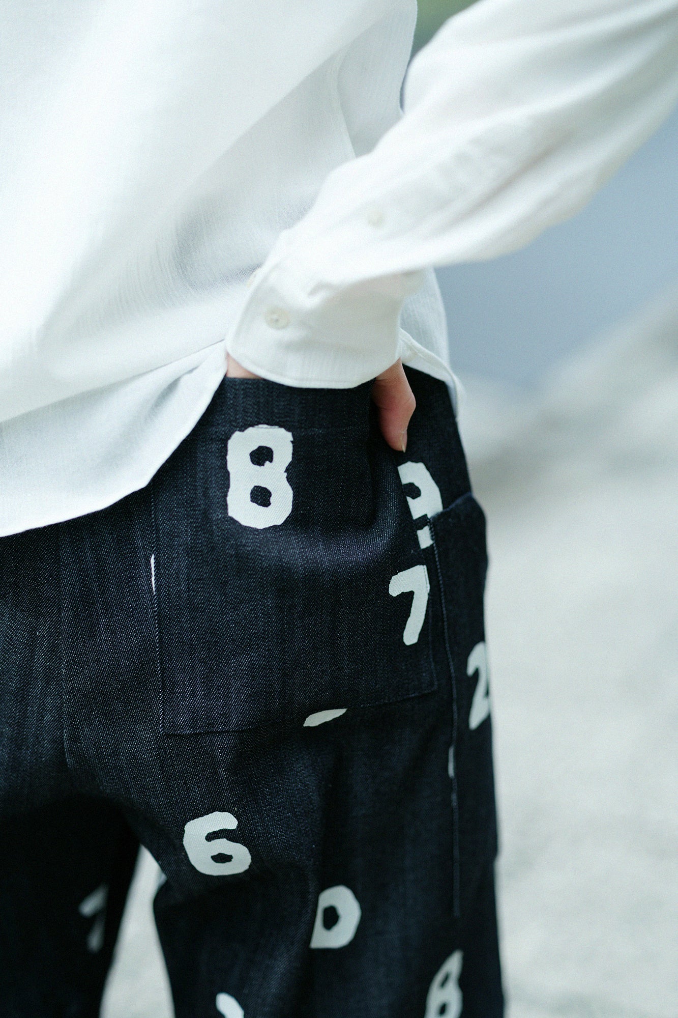 Stretch Denim BIKE Shorts／Indigo×SO-SU-U 