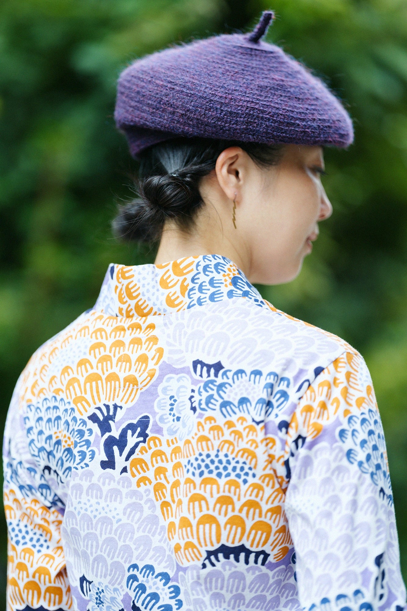 【Versand voraussichtlich um den 22. September】Mohea Imitationsperlen / schwarzes und violettes Rattan 