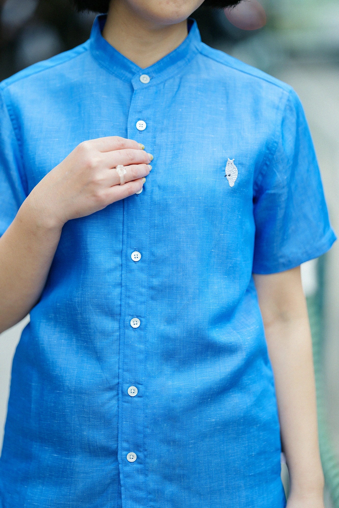 Ch achin様　マディソンブルー  シャンブレー 半袖シャツ 02 ブルー HAMPTON CHAMBRAY SHIRT(VW) | SHIRT/BLOUSE | MADISONBLUE
